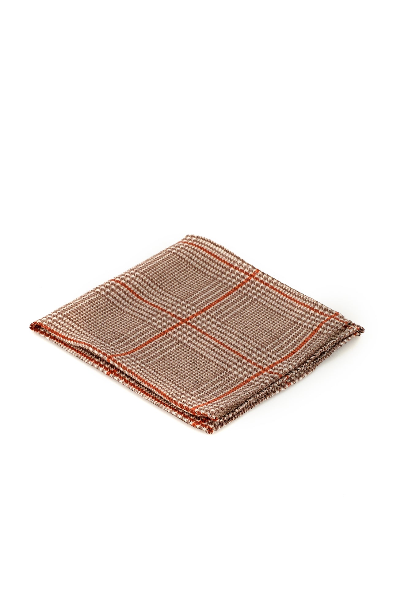 ΜΑΝΤΗΛΙ ΠΟΣΕΤ ΜΑΛΛΙΝΟ PORTOBELLO'S PRINCE DE GALLES CHECK ΓΚΡΙ ΜΠΟΡΝΤΟ