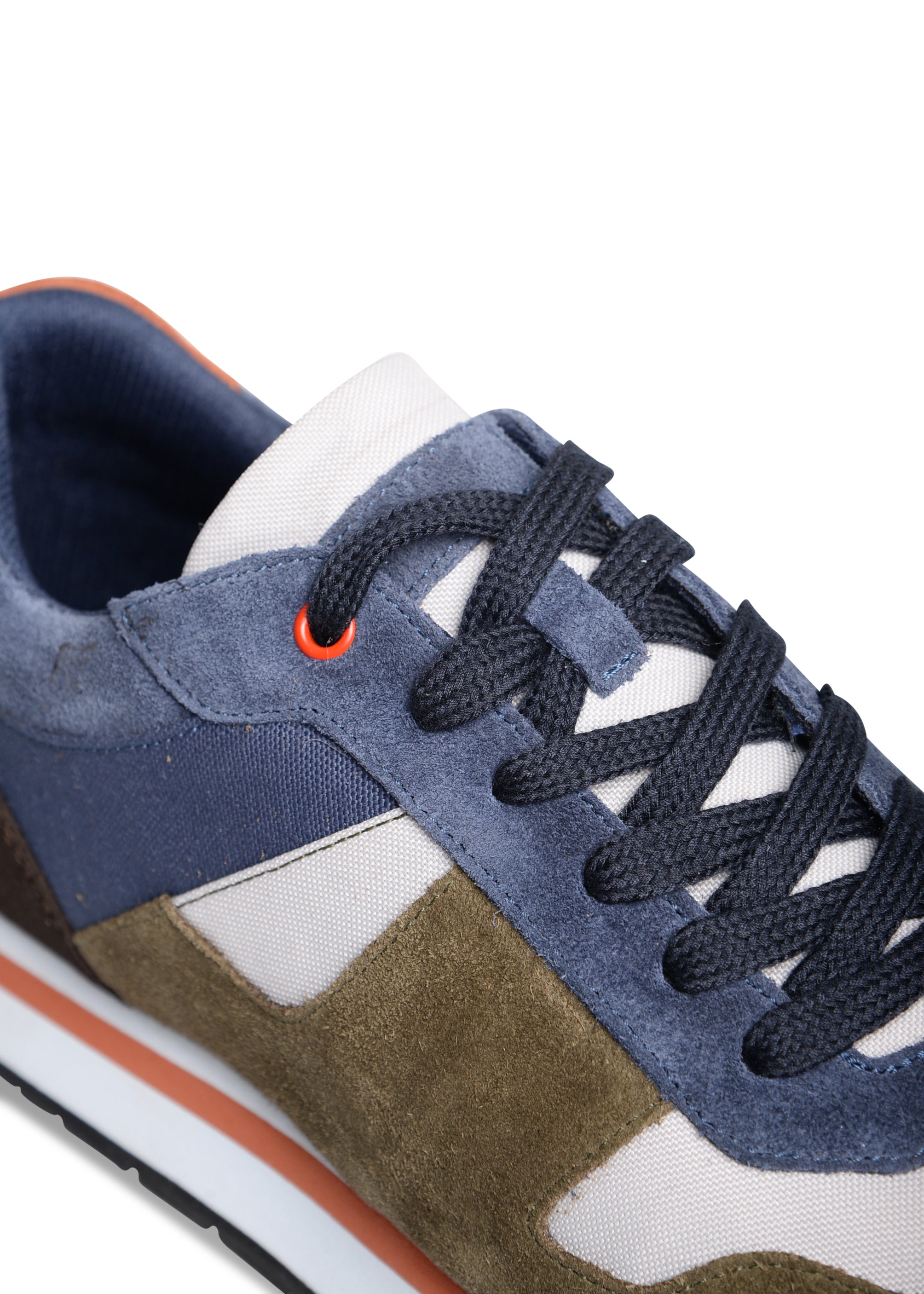 ΑΝΔΡΙΚΑ ΠΑΠΟΥΤΣΙΑ SNEAKERS PORTOBELLO'S ΛΑΔΙ ΜΕ ΜΠΛΕ ΚΑΦΕ ΚΑΙ ΠΟΡΤΟΚΑΛΙ ΛΕΠΤΟΜΕΡΕΙΕΣ