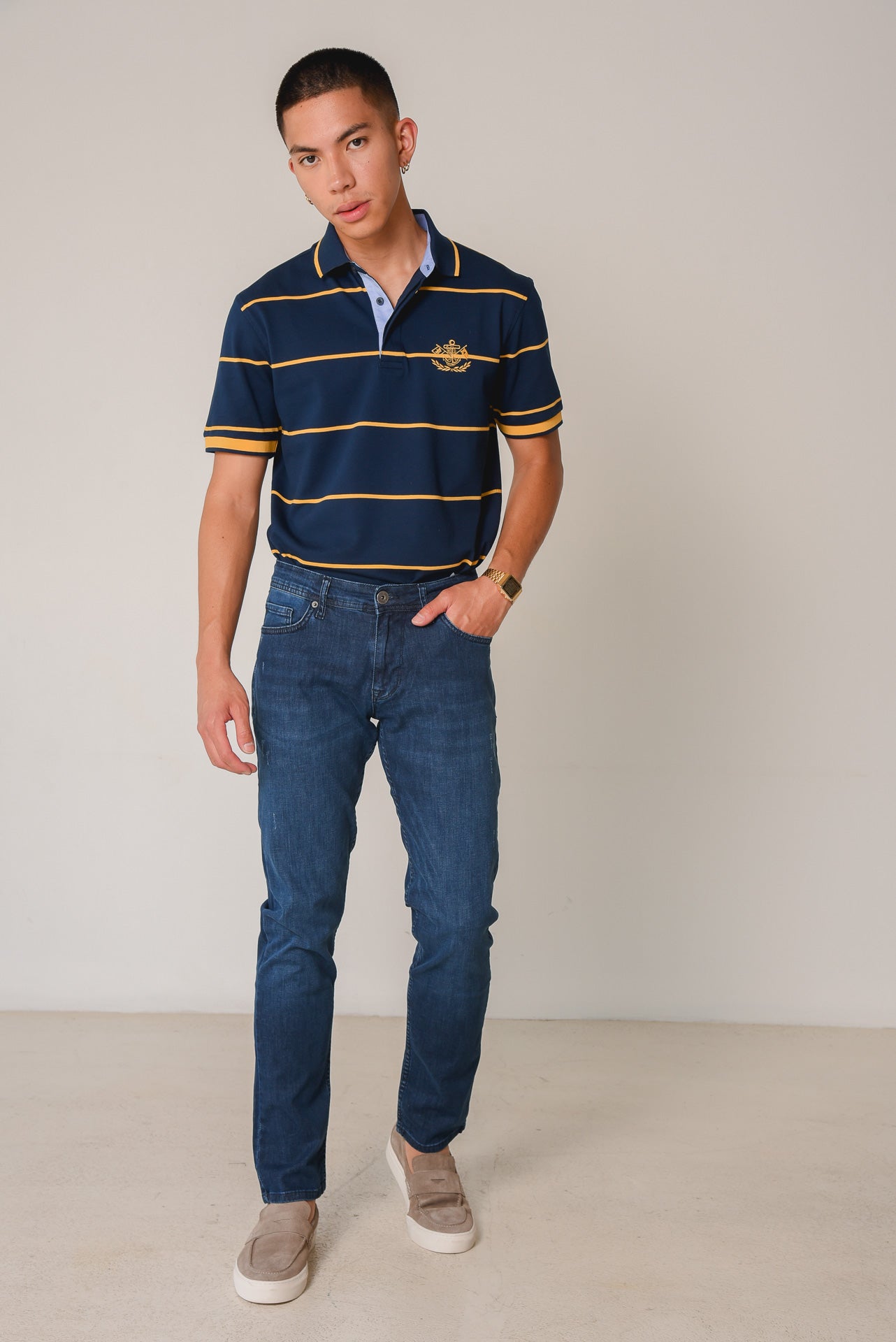 ΑΝΔΡΙΚΟ JEAN PORTOBELLO'S ΣΕ ΚΑΝΟΝΙΚΗ ΓΡΑΜΜΗ ΚΑΙ ΜΠΛΕ ΑΠΟΧΡΩΣΗ