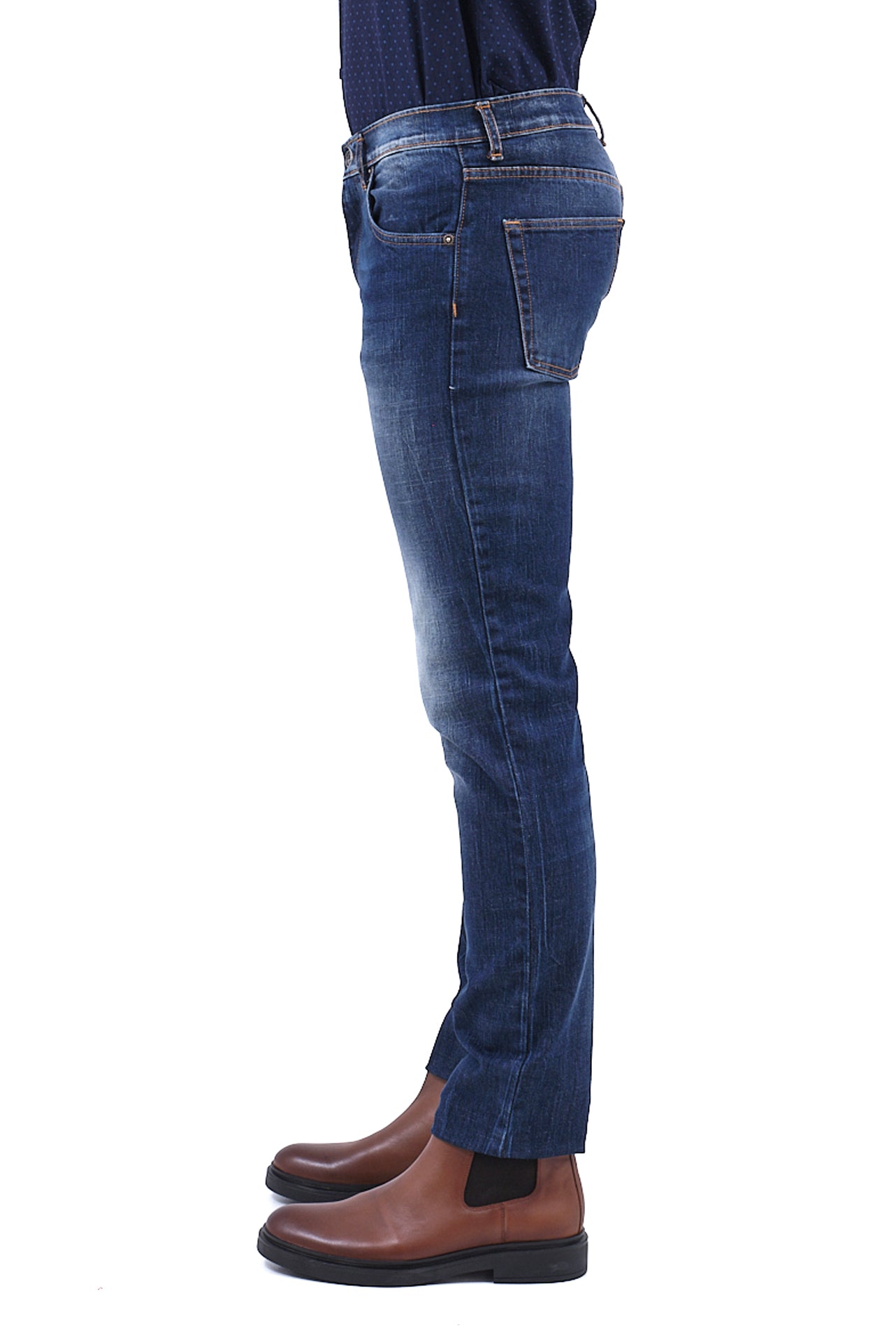 ΑΝΔΡΙΚΟ JEAN PORTOBELLO'S ΣΕ ΜΠΛΕ ΧΡΩΜΑ ΚΑΙ SLIM FIT ΓΡΑΜΜΗ