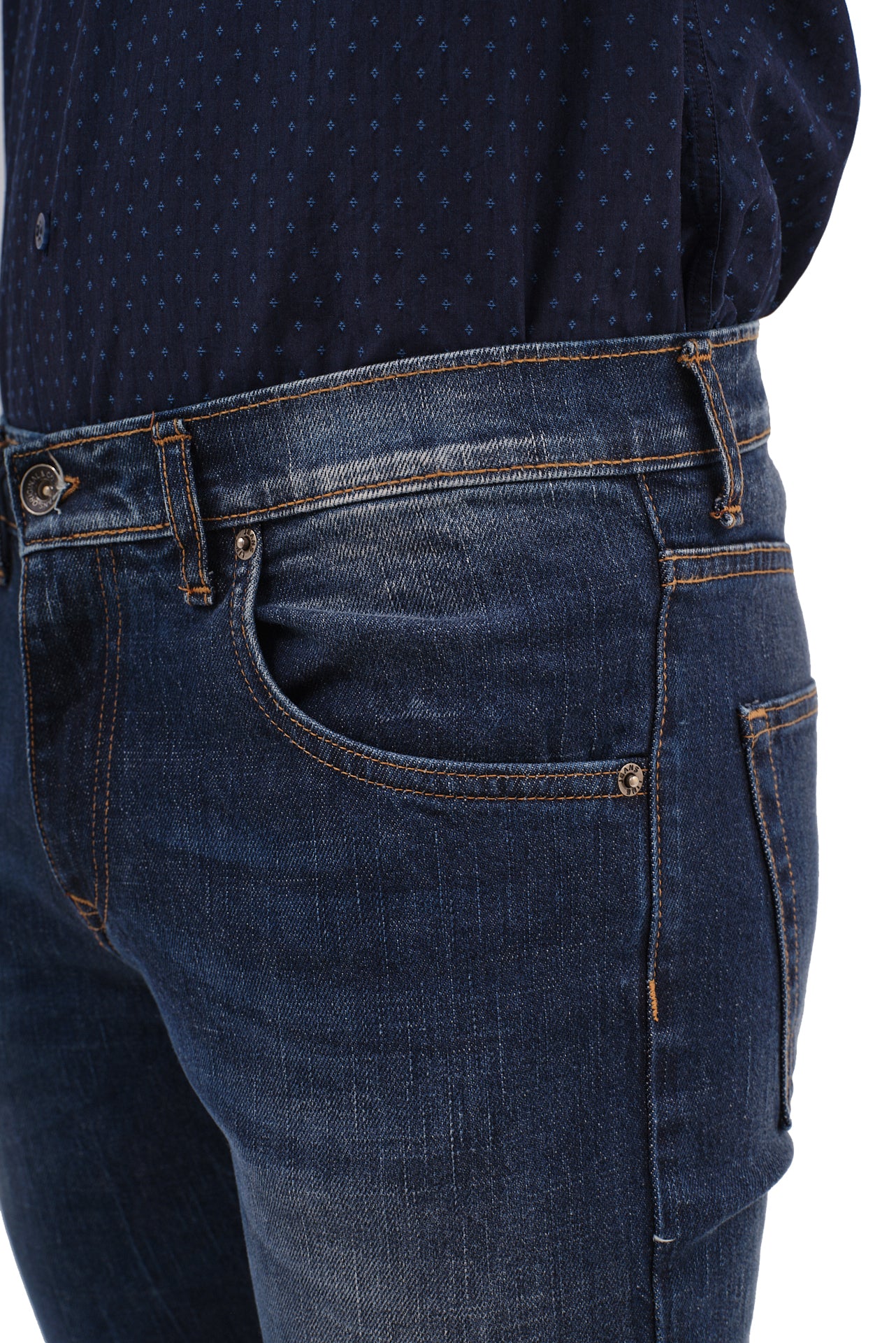 ΑΝΔΡΙΚΟ JEAN PORTOBELLO'S ΣΕ ΜΠΛΕ ΧΡΩΜΑ ΚΑΙ SLIM FIT ΓΡΑΜΜΗ