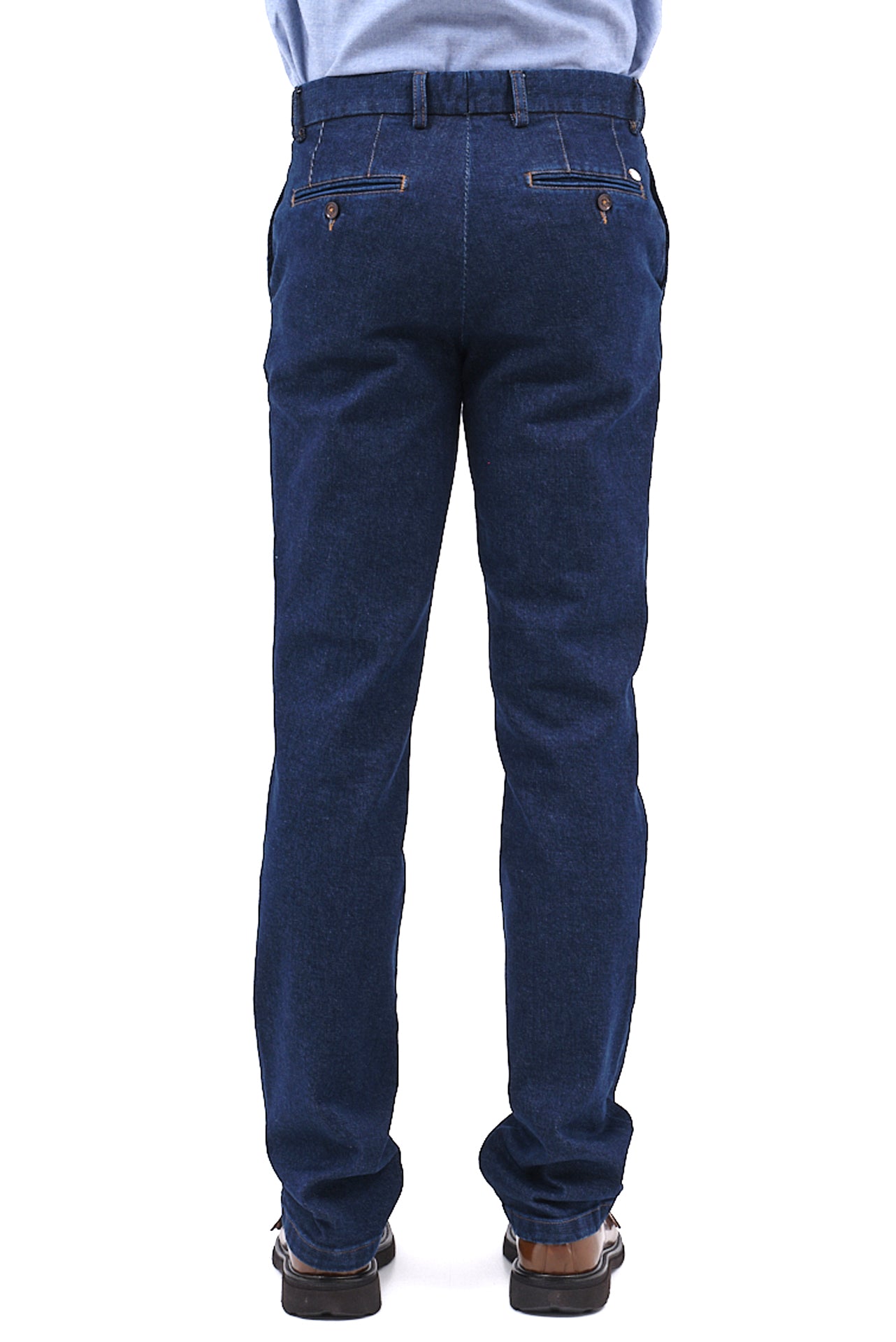 ΑΝΔΡΙΚΟ JEAN CHINOS ΣΕ REGULAR FIT ΚΑΙ ΜΠΛΕ ΑΠΟΧΡΩΣΗ