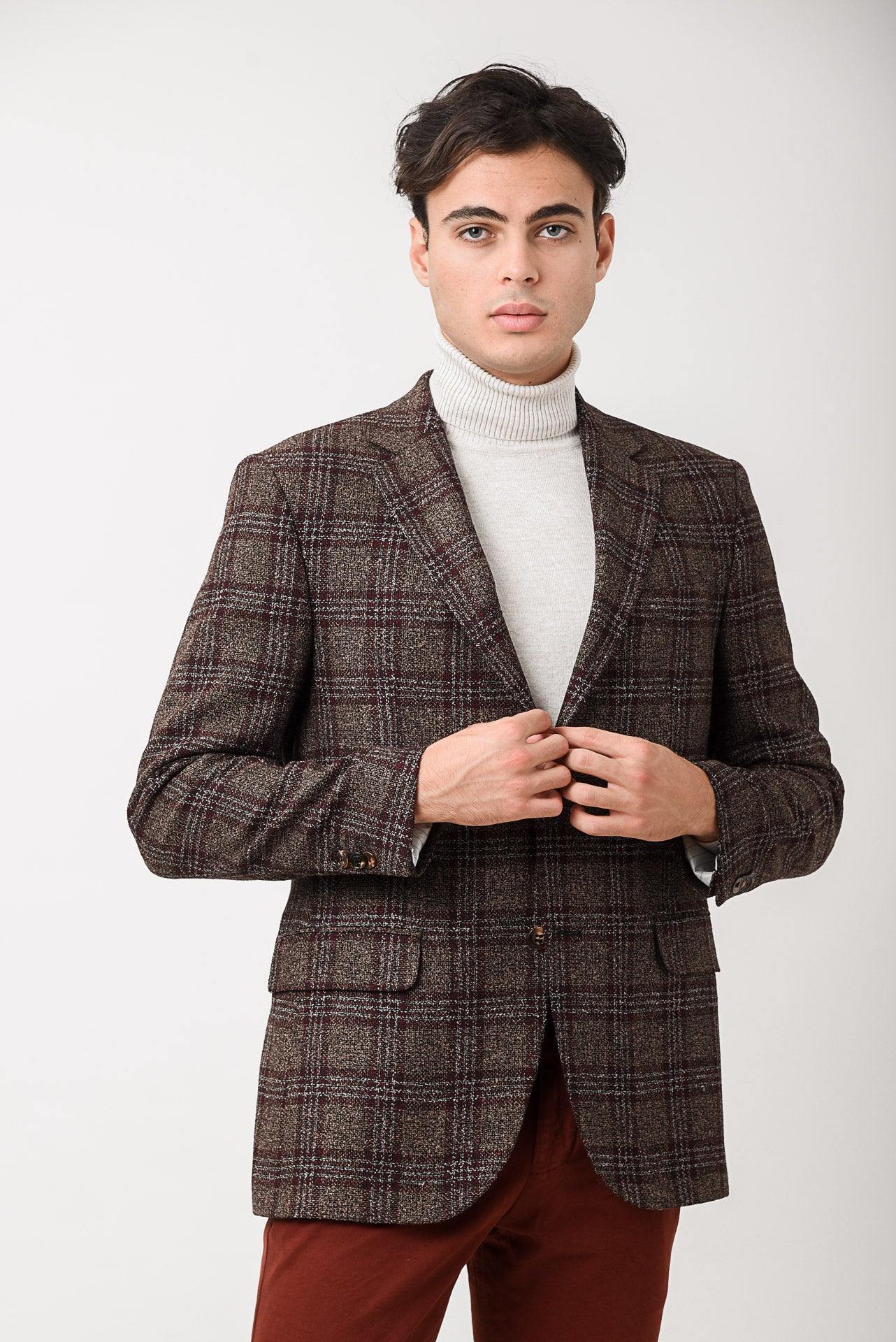 ΑΝΔΡΙΚΟ ΚΑΡΟ ΣΑΚΑΚΙ PORTOBELLO'S ΣΕ ΚΑΦΕ ΧΡΩΜΑ ΜΕ ΜΠΟΡΝΤΟ ΚΑΡΟ ANGELICO