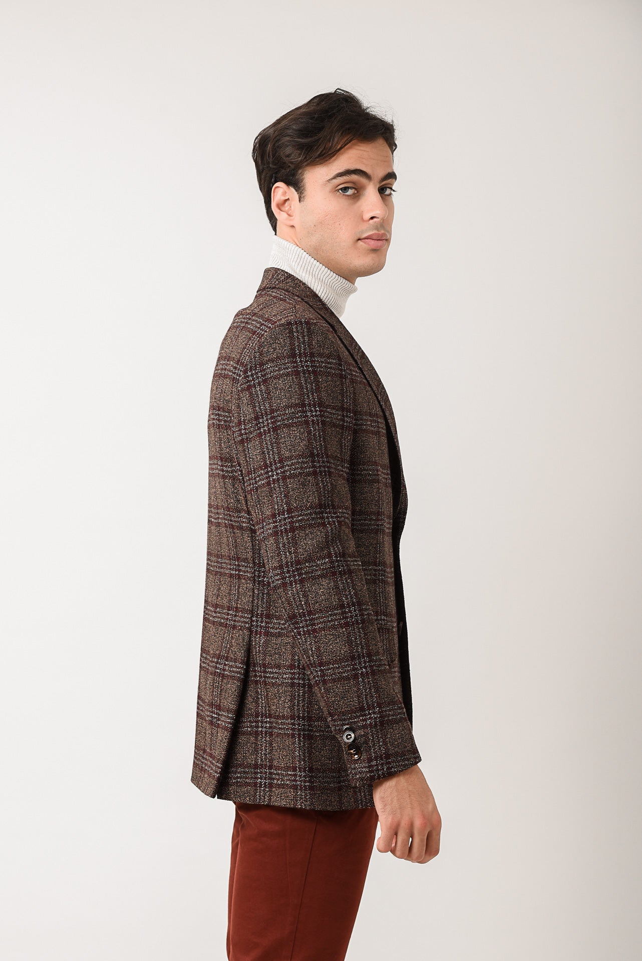 ΑΝΔΡΙΚΟ ΚΑΡΟ ΣΑΚΑΚΙ PORTOBELLO'S ΣΕ ΚΑΦΕ ΧΡΩΜΑ ΜΕ ΜΠΟΡΝΤΟ ΚΑΡΟ ANGELICO