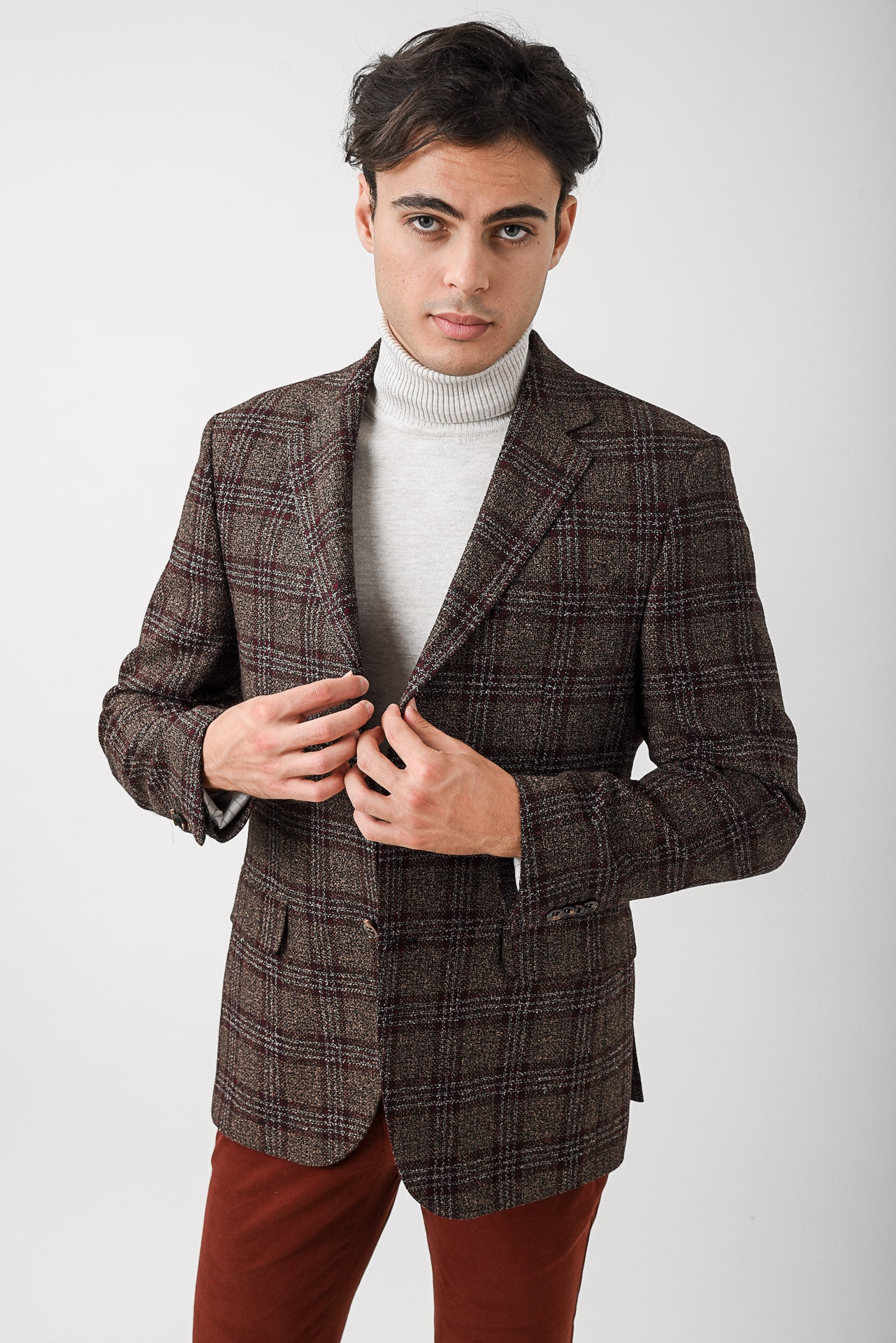 ΑΝΔΡΙΚΟ ΚΑΡΟ ΣΑΚΑΚΙ PORTOBELLO'S ΣΕ ΚΑΦΕ ΧΡΩΜΑ ΜΕ ΜΠΟΡΝΤΟ ΚΑΡΟ ANGELICO