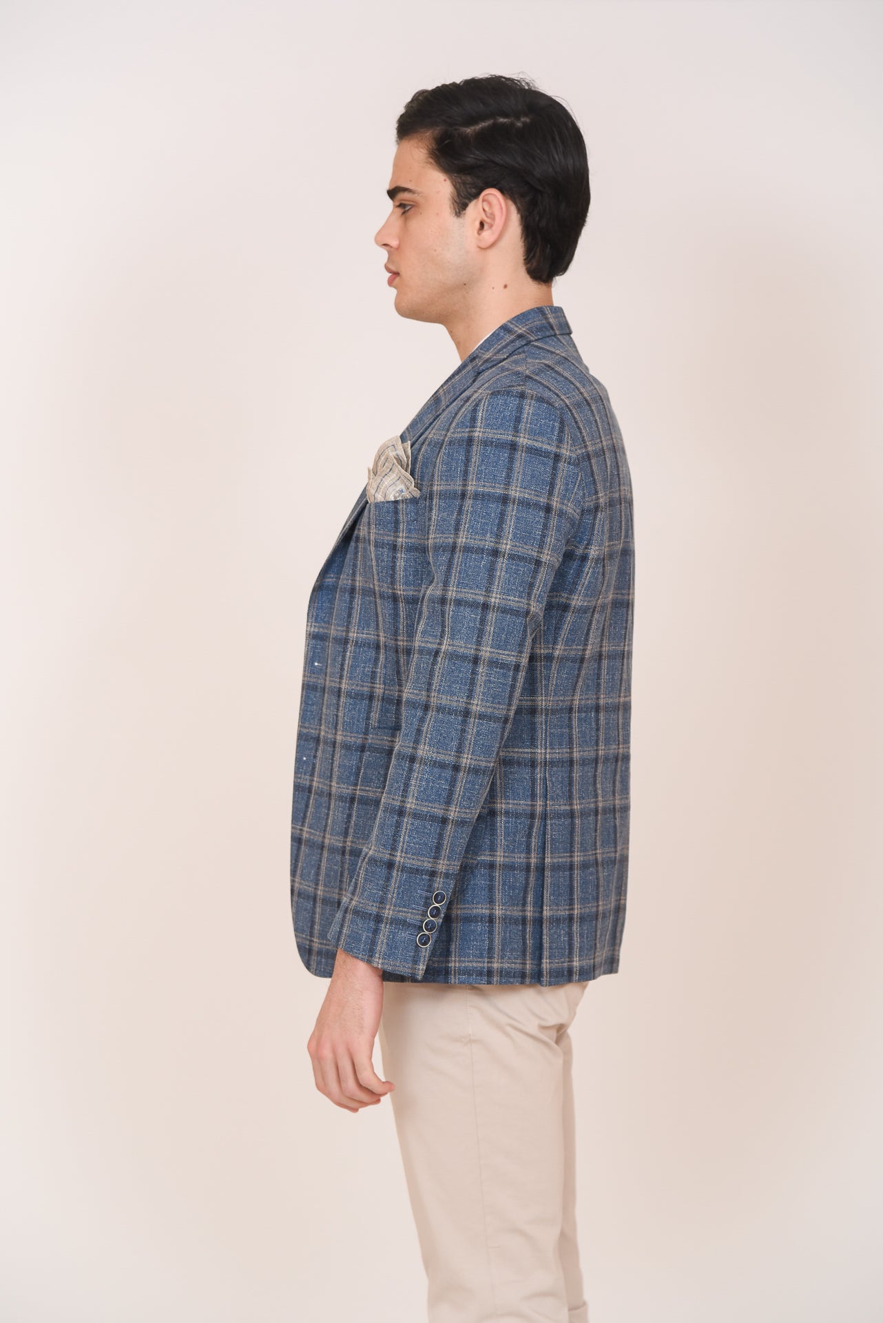 ΑΝΔΡΙΚΟ ΣΑΚΑΚΙ PORTOBELLO’S ΠΕΤΡΟΛ WINDOWPANE ΜΕ ΜΠΕΖ ΛΕΠΤΟΜΕΡΕΙΕΣ