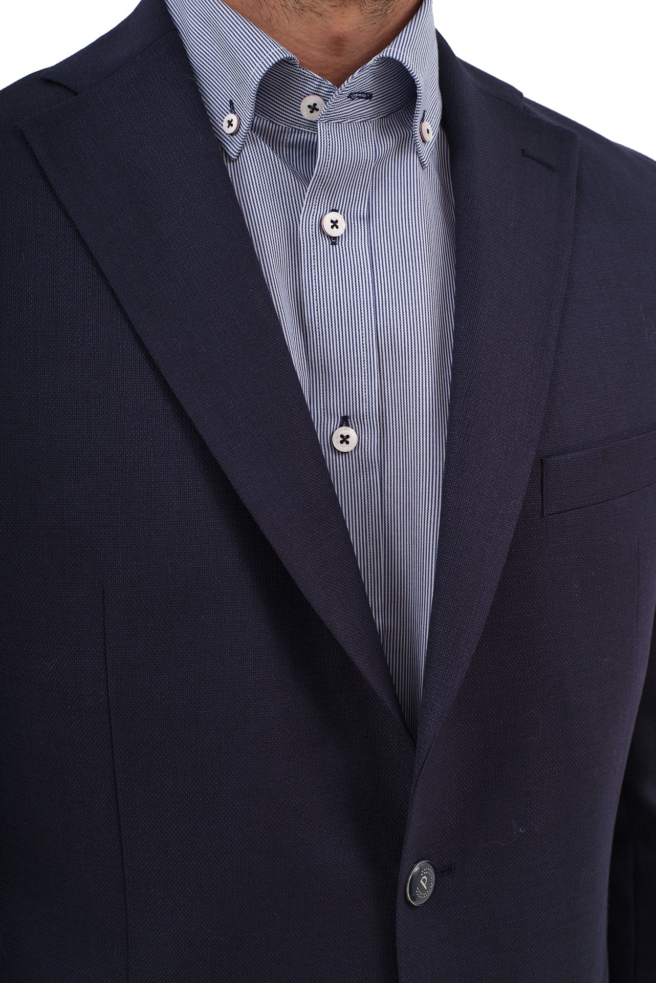 ΑΝΔΡΙΚΟ ΣΑΚΑΚΙ PORTOBELLO'S BLAZER ΣΕ ΜΠΛΕ ΣΚΟΥΡΟ ΧΡΩΜΑ ΜΕ ΥΦΑΣΜΑ MARLANE