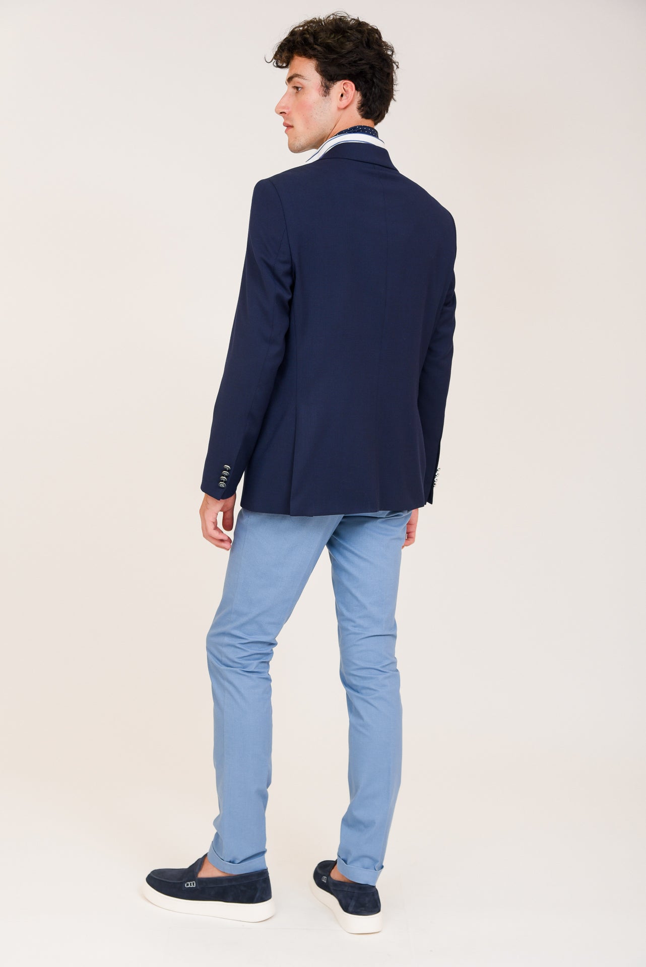 ΑΝΔΡΙΚΟ ΣΑΚΑΚΙ PORTOBELLO'S BLAZER ΣΕ NAVY BLUE ΧΡΩΜΑ ΚΑΙ ΥΦΑΣΜΑ ΤΗΣ MARLANE