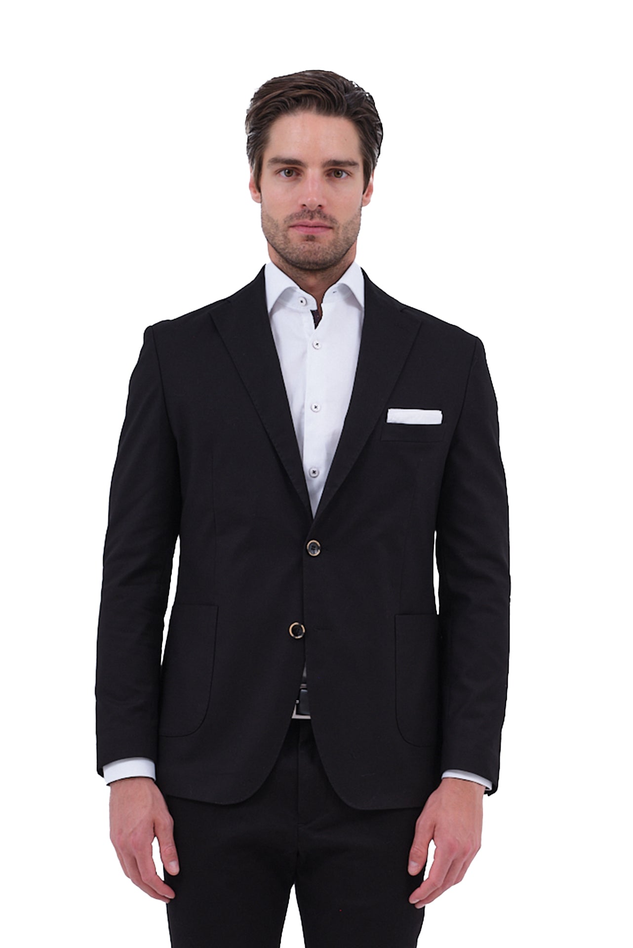 ΑΝΔΡΙΚΟ ΣΑΚΑΚΙ ΜΟΝΟΠΕΤΟ ΔΙΚΟΥΜΠΟ ΣΕ ΜΑΥΡΟ ΧΡΩΜΑ SLIM FIT