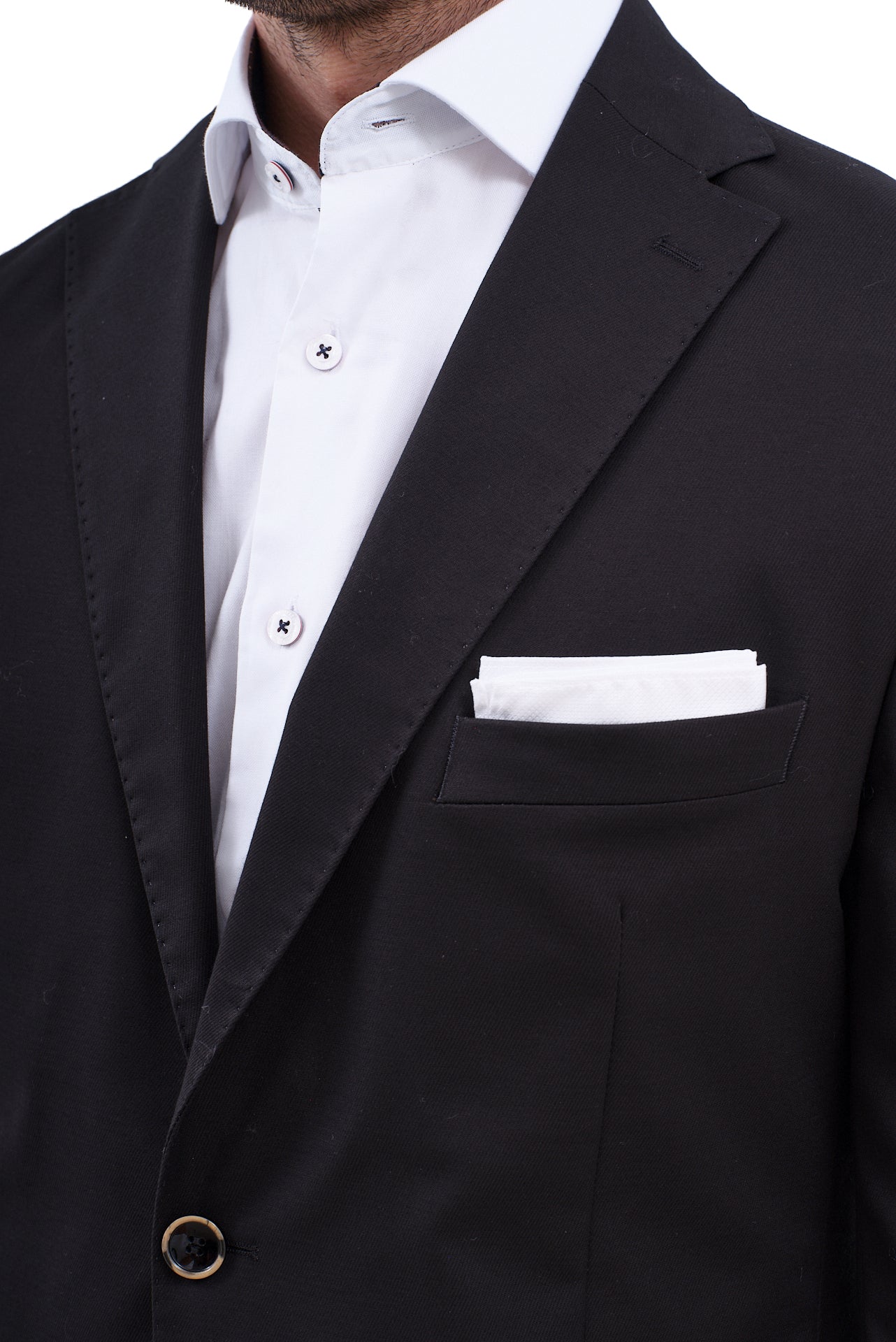 ΑΝΔΡΙΚΟ ΣΑΚΑΚΙ ΜΟΝΟΠΕΤΟ ΔΙΚΟΥΜΠΟ ΣΕ ΜΑΥΡΟ ΧΡΩΜΑ SLIM FIT