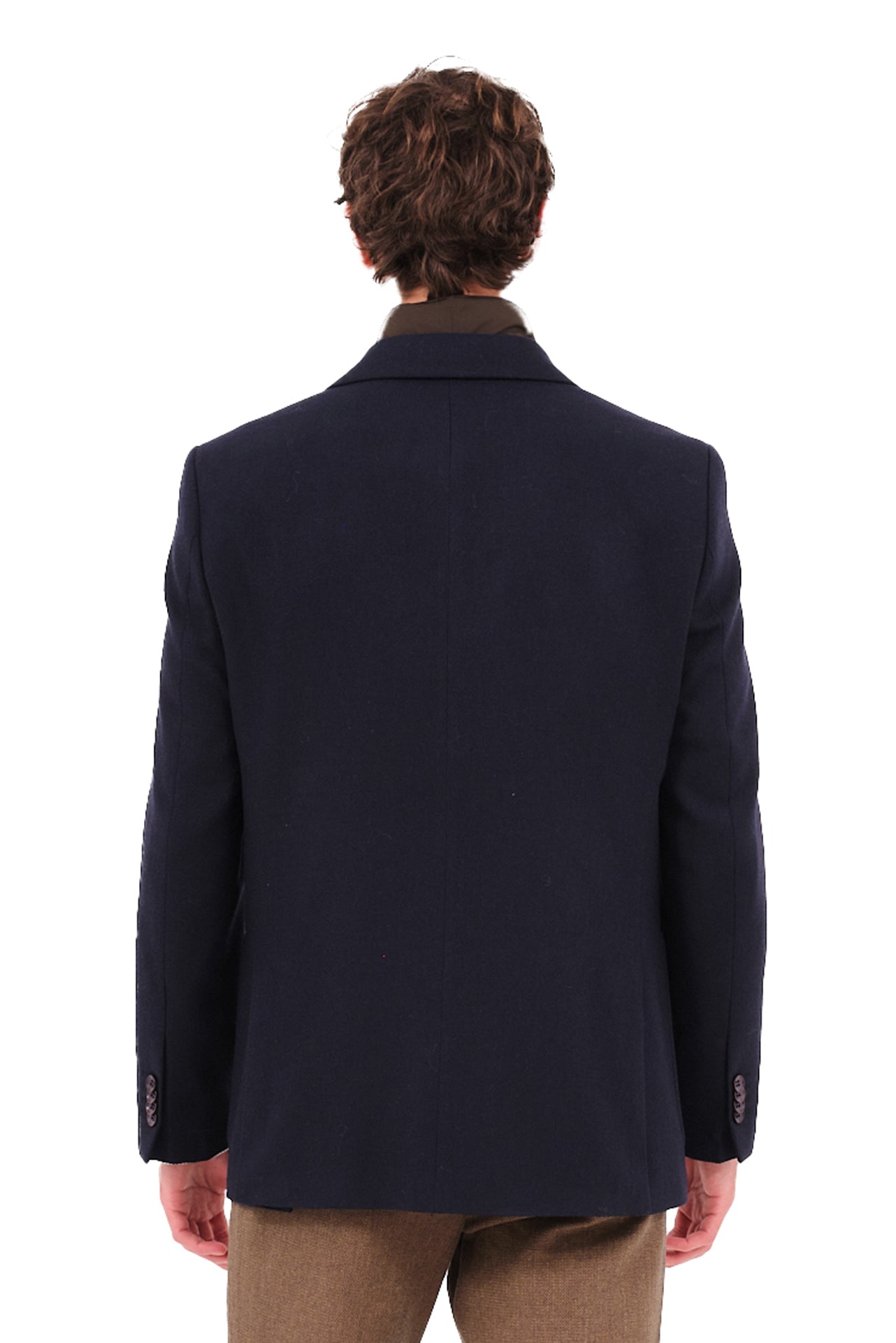 ΑΝΔΡΙΚΟ ΜΠΛΕ ΣΑΚΑΚΙ PORTOBELLO'S ΜΕ ΚΑΦΕ ΑΠΟΣΠΩΜΕΝΗ ΜΟΣΤΡΑ REGULAR FIT