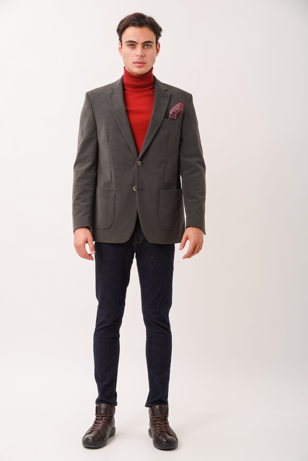 ΑΝΔΡΙΚΟ ΣΑΚΑΚΙ ΔΙΚΟΥΜΠΟ ΚΟΤΛΕ PORTOBELLO'S ΣΕ ΓΚΡΙ-ΛΑΔΙ ΧΡΩΜΑ