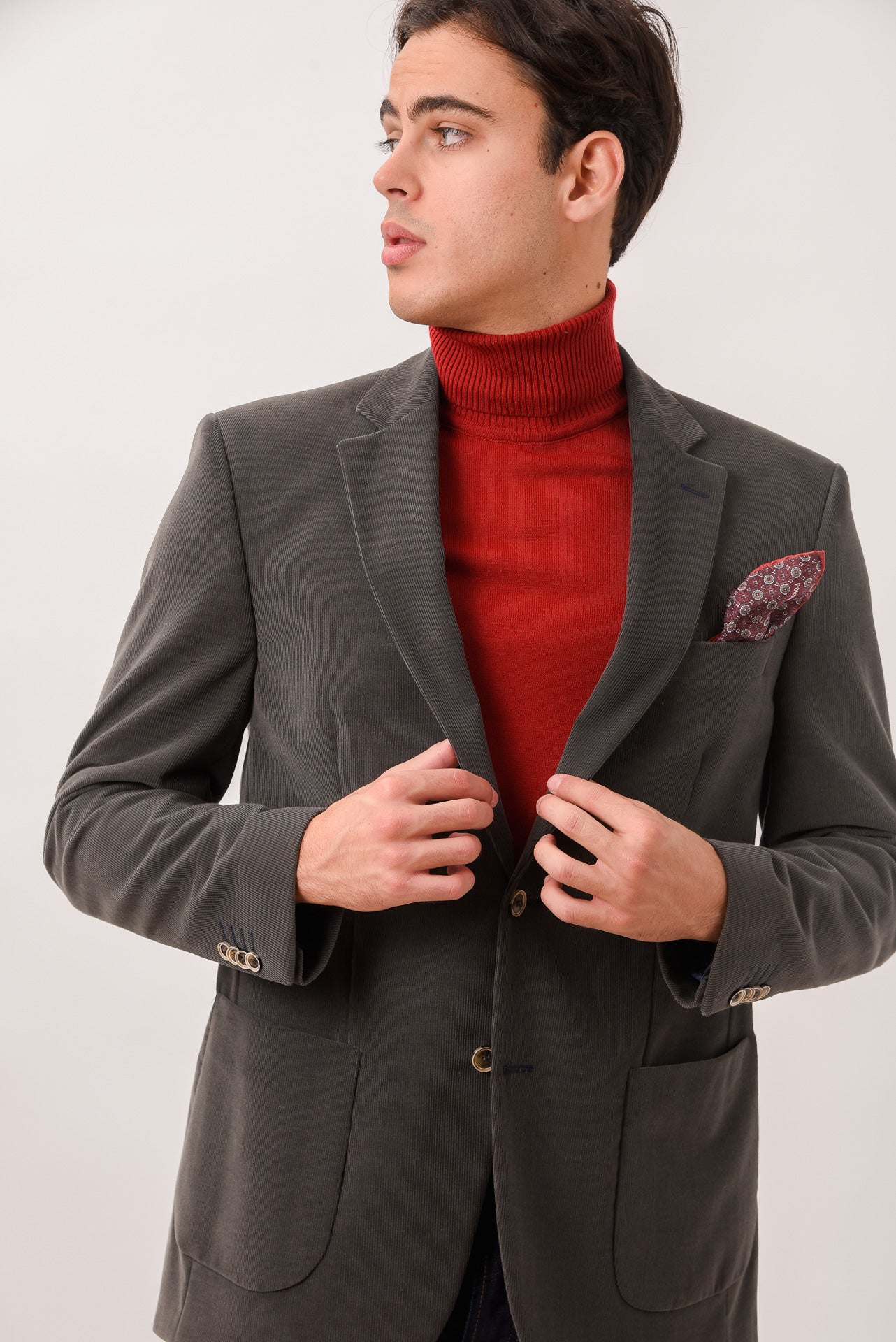 ΑΝΔΡΙΚΟ ΣΑΚΑΚΙ ΔΙΚΟΥΜΠΟ ΚΟΤΛΕ PORTOBELLO'S ΣΕ ΓΚΡΙ-ΛΑΔΙ ΧΡΩΜΑ