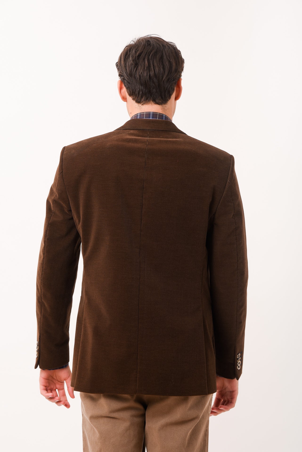 ΑΝΔΡΙΚΟ ΣΑΚΑΚΙ ΚΟΤΛΕ PORTOBELLO'S ΚΑΦΕ ΧΡΩΜΑ ΜΕ ΜΠΛΕ ΛΕΠΤΟΜΕΡΕΙΕΣ