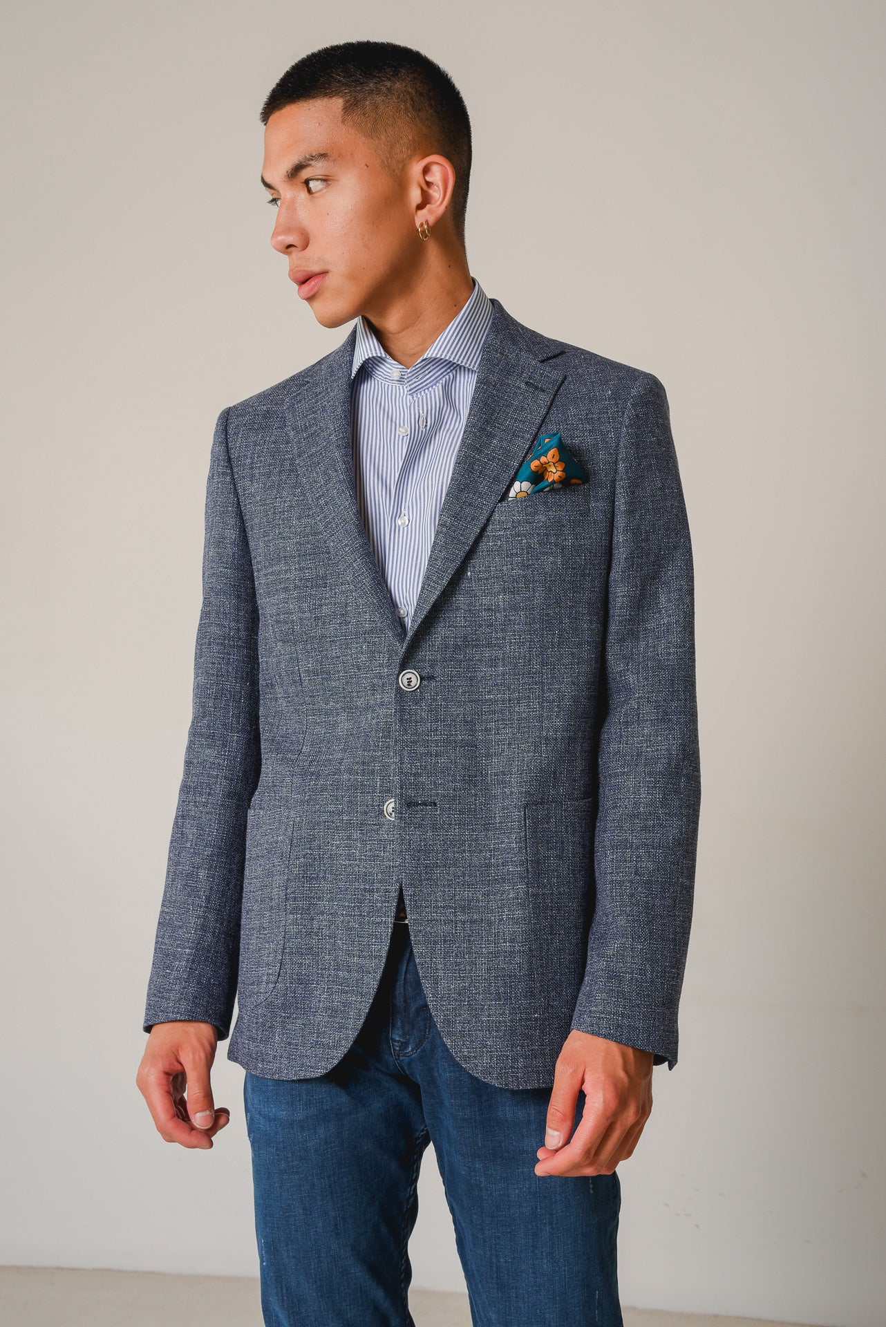 ΑΝΔΡΙΚΟ ΣΑΚΑΚΙ PORTOBELLO’S ΣΕ ΜΠΛΕ ΤΖΙΝ ΑΠΟΧΡΩΣΗ ΚΑΙ ΥΦΑΣΜΑ ΤΗΣ ANGELICO