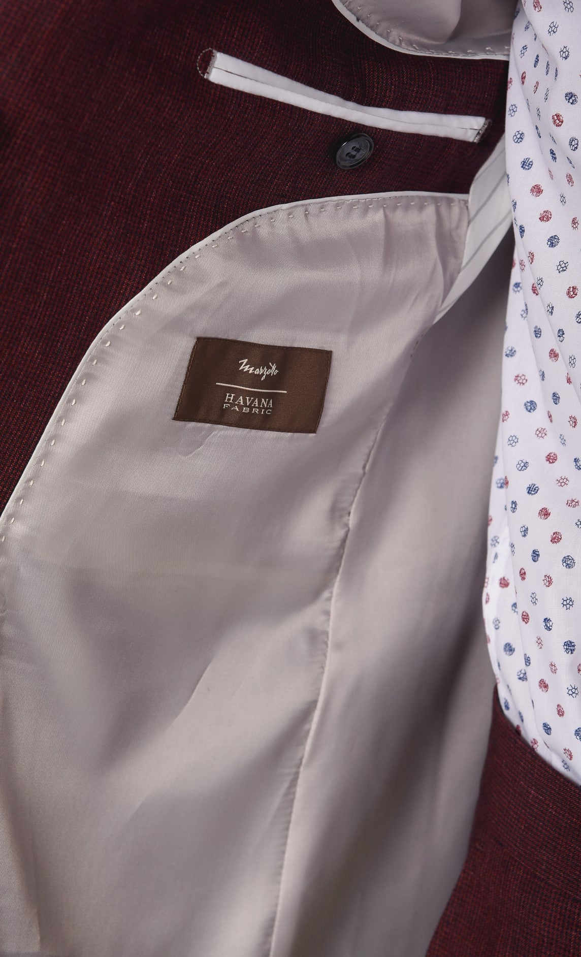 ΑΝΔΡΙΚΟ ΚΟΣΤΟΥΜΙ PORTOBELLO'S ΜΠΟΡΝΤΟ ΜΕ ΛΙΝΟ ΥΦΑΣΜΑ ΑΠΟ ΤΗΝ ANGELICO