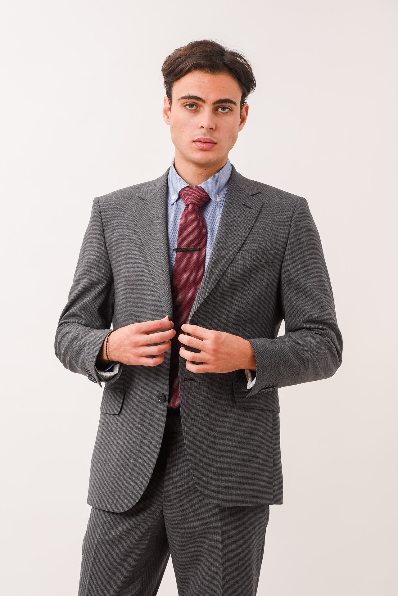 ΑΝΔΡΙΚΟ ΚΟΣΤΟΥΜΙ PORTOBELLO'S ΣΕ ΣΚΟΥΡΟ ΓΚΡΙ ΧΡΩΜΑ