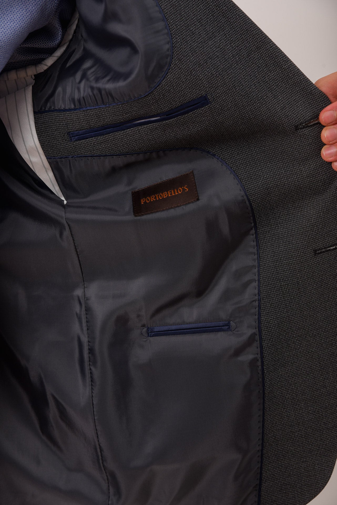 ΑΝΔΡΙΚΟ ΚΟΣΤΟΥΜΙ PORTOBELLO'S ΣΕ ΣΚΟΥΡΟ ΓΚΡΙ ΧΡΩΜΑ