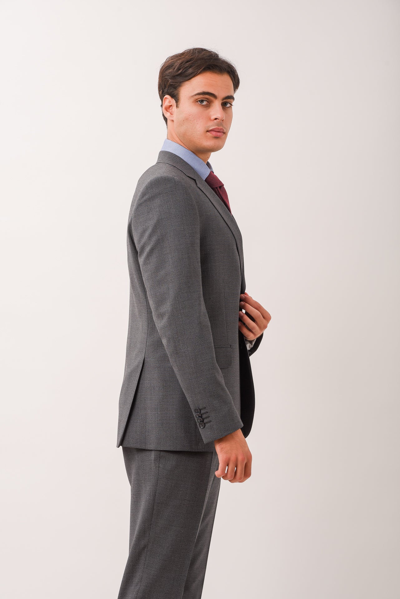 ΑΝΔΡΙΚΟ ΚΟΣΤΟΥΜΙ PORTOBELLO'S ΣΕ ΣΚΟΥΡΟ ΓΚΡΙ ΧΡΩΜΑ