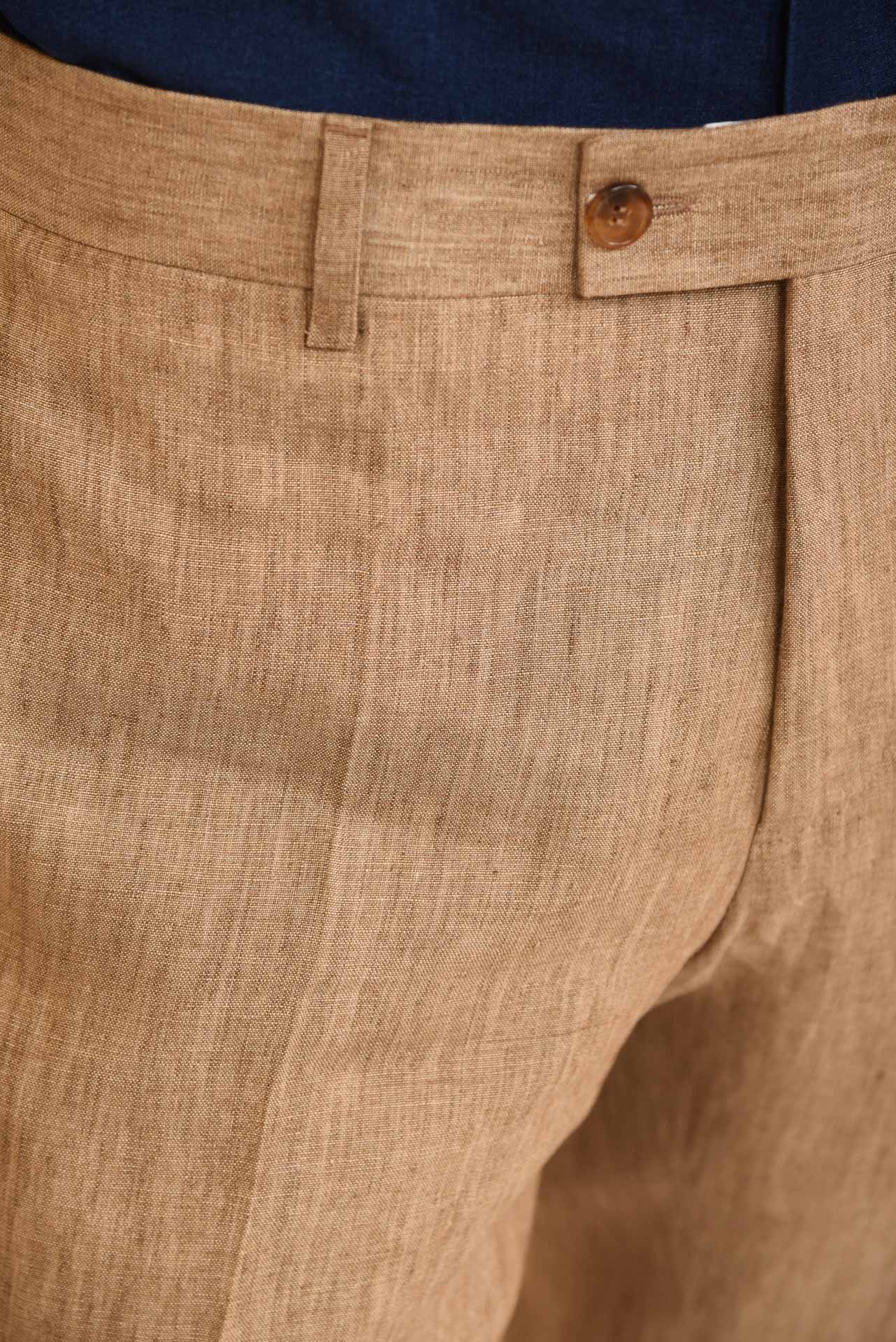 ΑΝΔΡΙΚΟ ΜΟΝΟΠΕΤΟ ΔΙΚΟΥΜΠΟ ΚΟΣΤΟΥΜΙ PORTOBELLO'S ΣΤΟ ΧΡΩΜΑ ΤΗΣ ΕΡΗΜΟΥ ΑΠΟ ΛΙΝΟ ΥΦΑΣΜΑ LEOMASTER