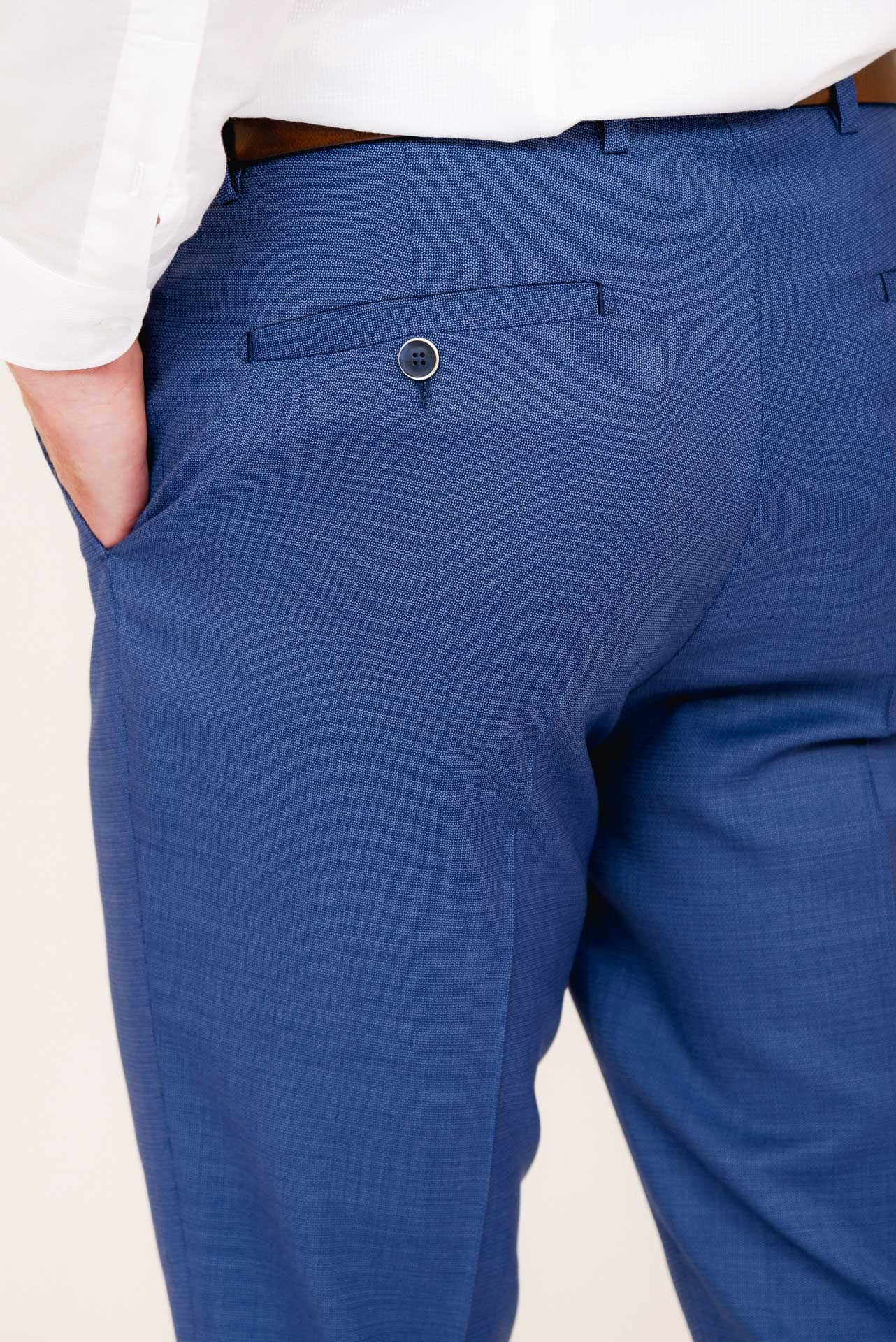 ΑΝΔΡΙΚΟ ΚΟΣΤΟΥΜΙ PORTOBELLO'S ΣΕ ΜΠΛΕ RAF ΑΠΟΧΡΩΣΗ ΜΕ ΥΦΑΣΜΑ ZIGNONE S120'S SLIM FIT