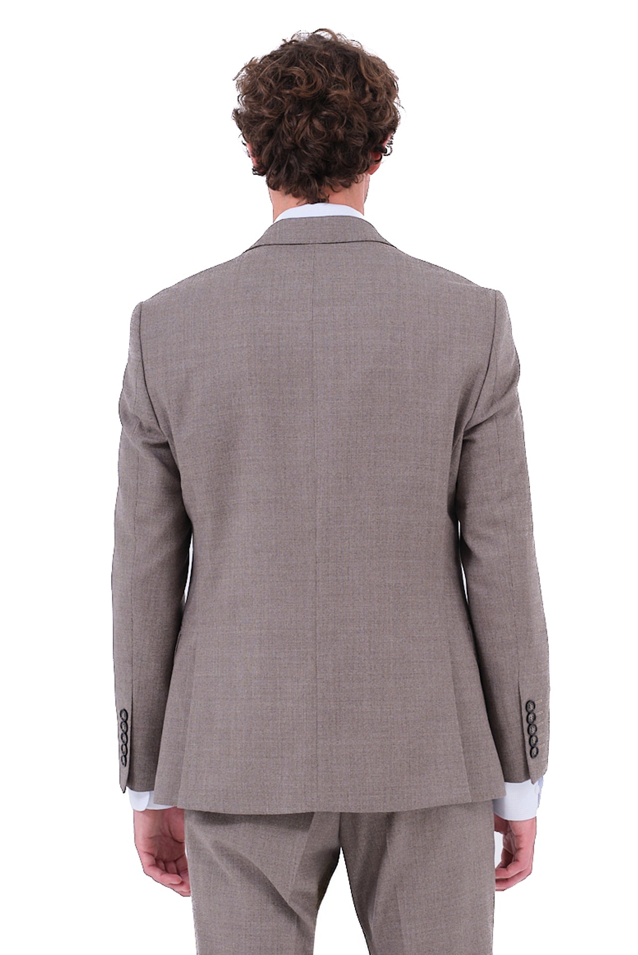 ΑΝΔΡΙΚΟ ΚΟΣΤΟΥΜΙ ΜΠΕΖ ΚΑΦΕ PORTOBELLO'S ΑΠΟ 100% ΜΑΛΛΙ SLIM FIT