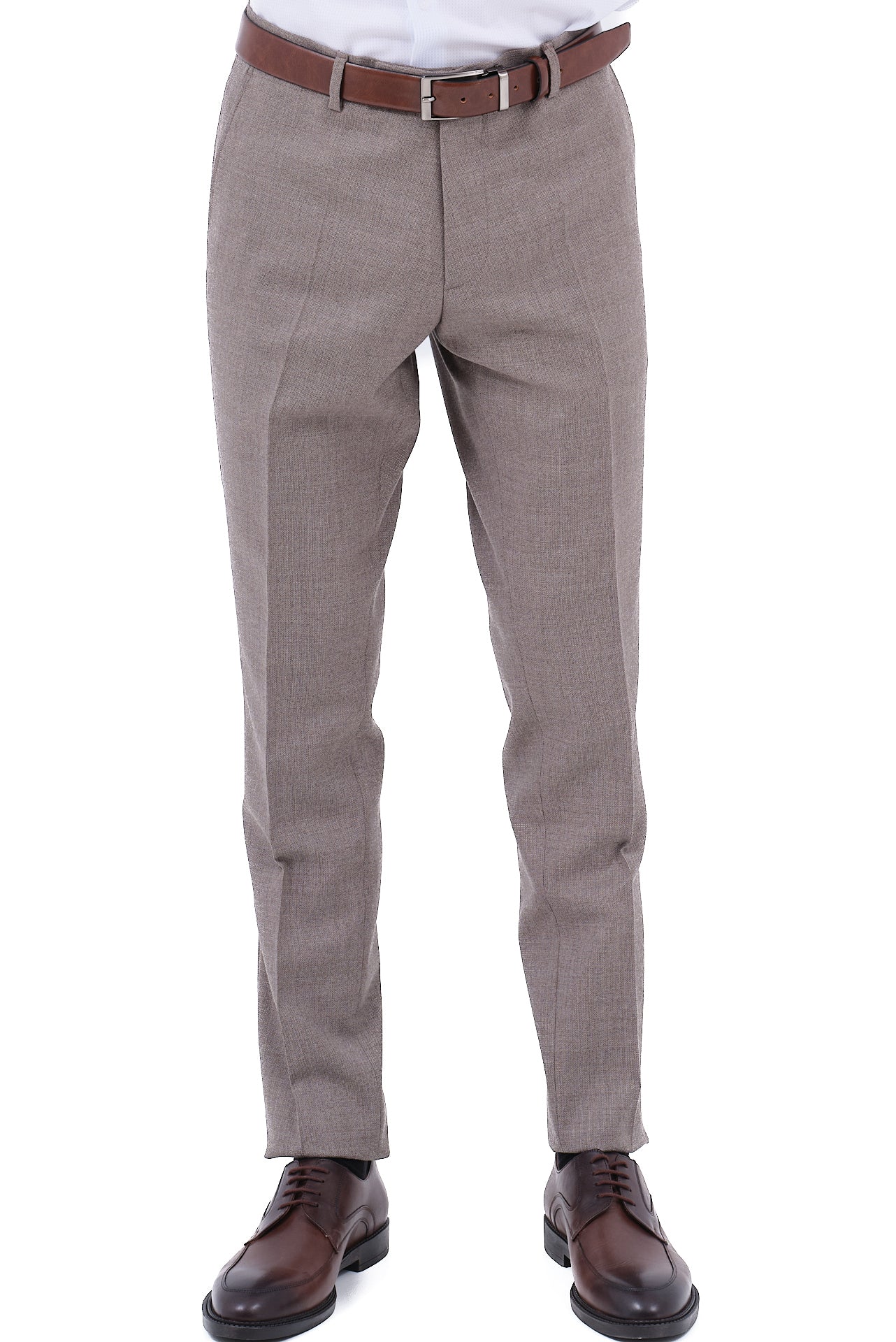 ΑΝΔΡΙΚΟ ΚΟΣΤΟΥΜΙ ΜΠΕΖ ΚΑΦΕ PORTOBELLO'S ΑΠΟ 100% ΜΑΛΛΙ SLIM FIT