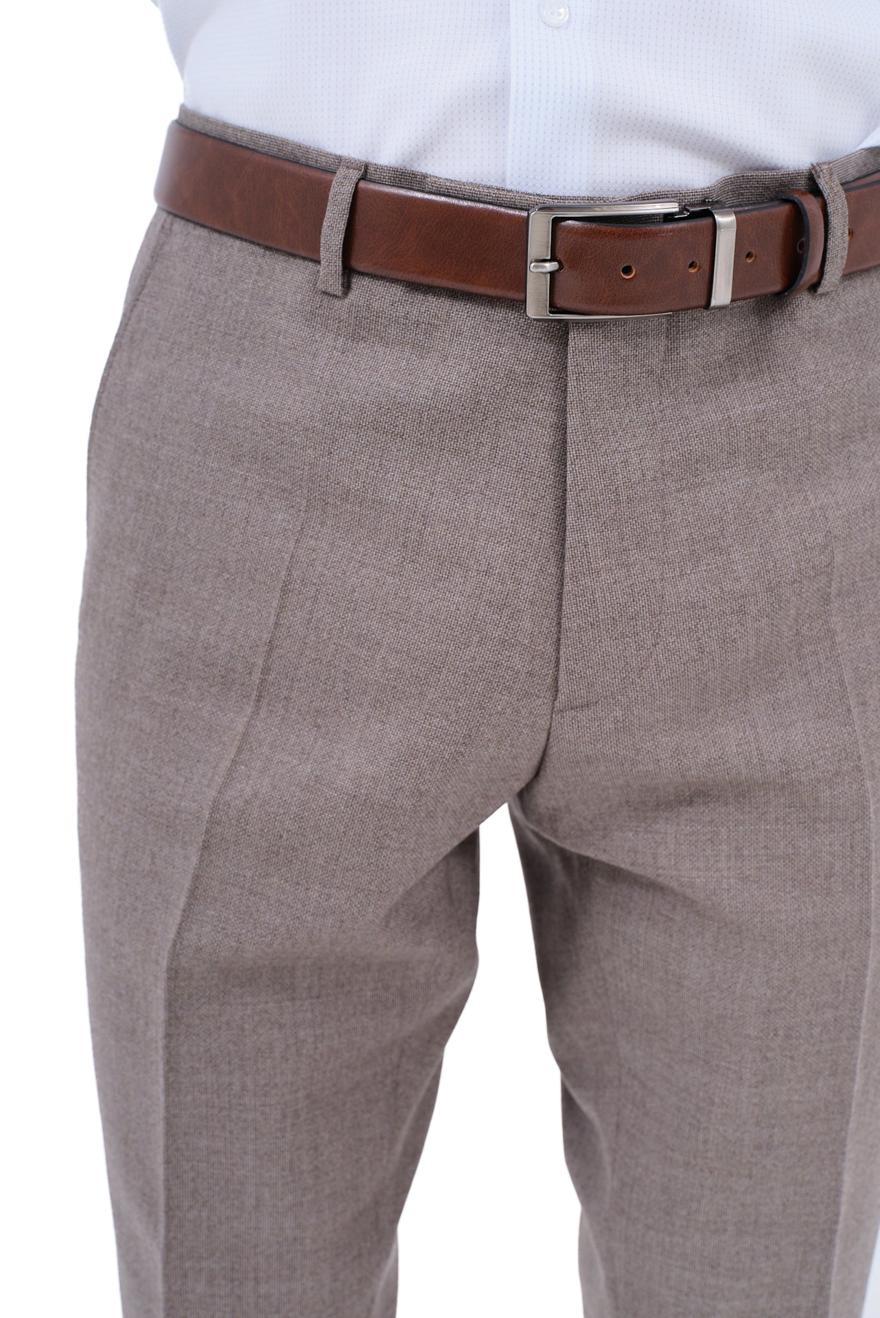 ΑΝΔΡΙΚΟ ΚΟΣΤΟΥΜΙ ΜΠΕΖ ΚΑΦΕ PORTOBELLO'S ΑΠΟ 100% ΜΑΛΛΙ SLIM FIT