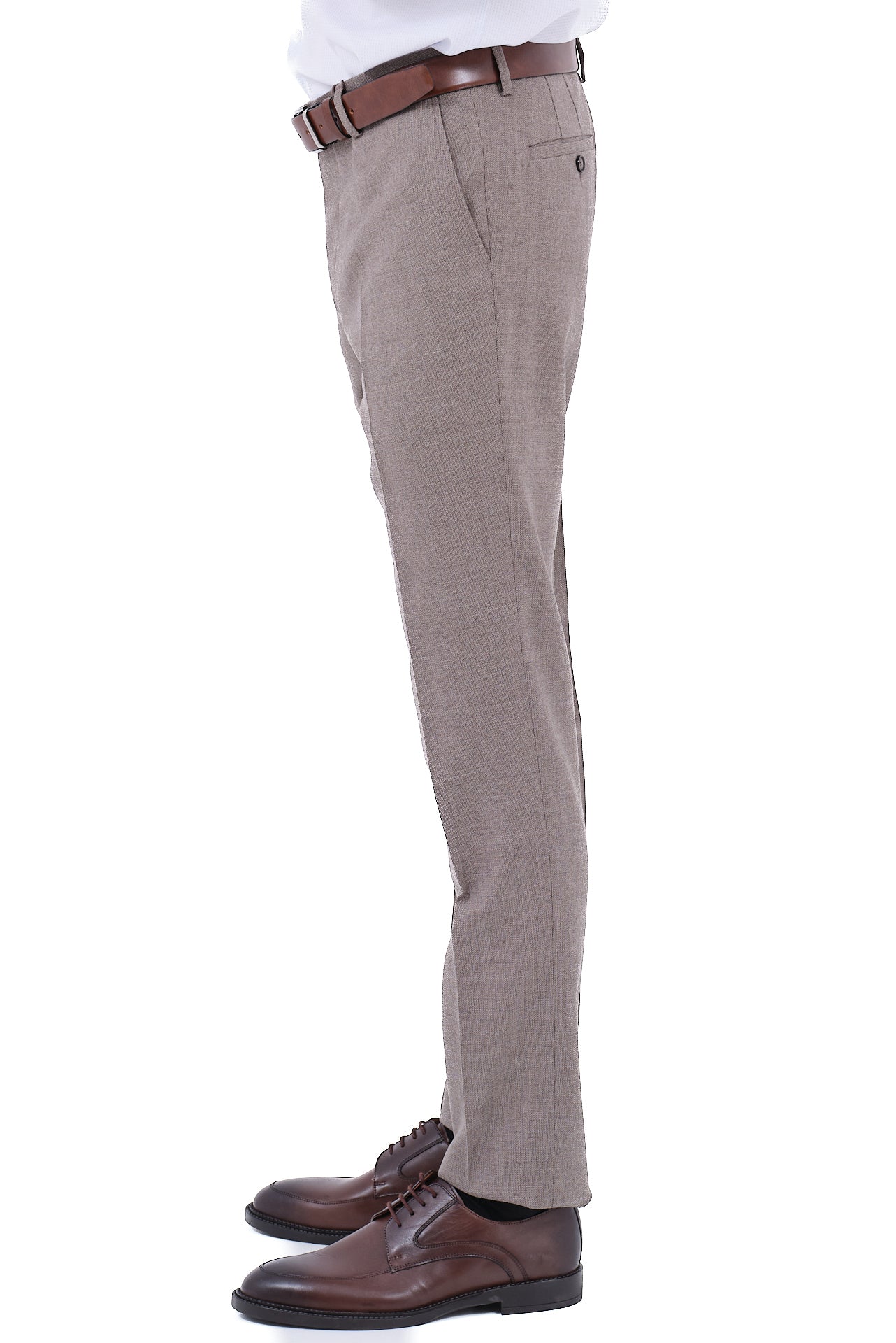 ΑΝΔΡΙΚΟ ΚΟΣΤΟΥΜΙ ΜΠΕΖ ΚΑΦΕ PORTOBELLO'S ΑΠΟ 100% ΜΑΛΛΙ SLIM FIT