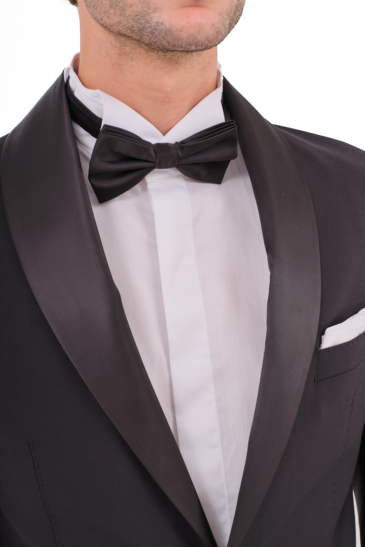 ΑΝΔΡΙΚΟ SMOKING ΚΟΣΤΟΥΜΙ ΜΕ SHAWL ΠΕΤΑ PORTOBELLO'S ΣΕ ΜΑΥΡΟ ΧΡΩΜΑ