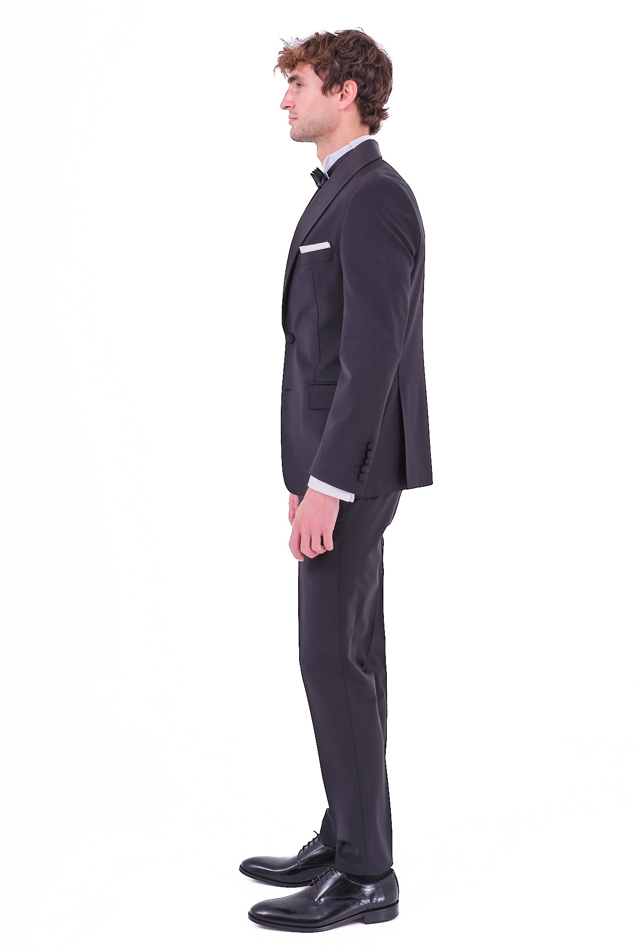 ΑΝΔΡΙΚΟ SMOKING ΚΟΣΤΟΥΜΙ ΜΕ SHAWL ΠΕΤΑ PORTOBELLO'S ΣΕ ΜΑΥΡΟ ΧΡΩΜΑ