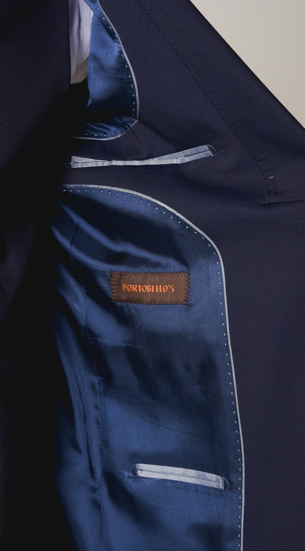 ΑΝΔΡΙΚΟ ΚΟΣΤΟΥΜΙ PORTOBELLO'S ΜΠΛΕ THREE PIECES