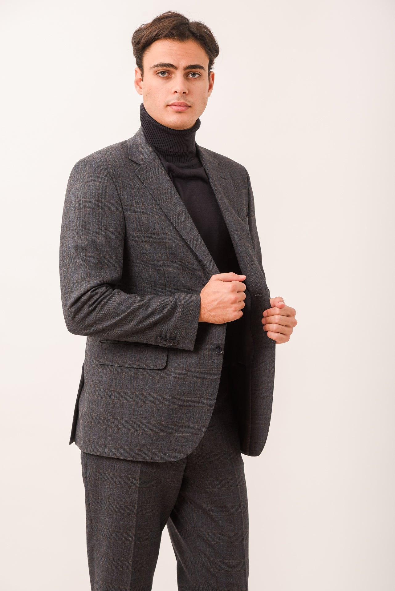 ΑΝΔΡΙΚΟ ΚΟΣΤΟΥΜΙ PORTOBELLO'S ΣΕ ΓΚΡΙ ΜΠΛΕ ΧΡΩΜΑ ΥΦΑΣΜΑ GUABELLO