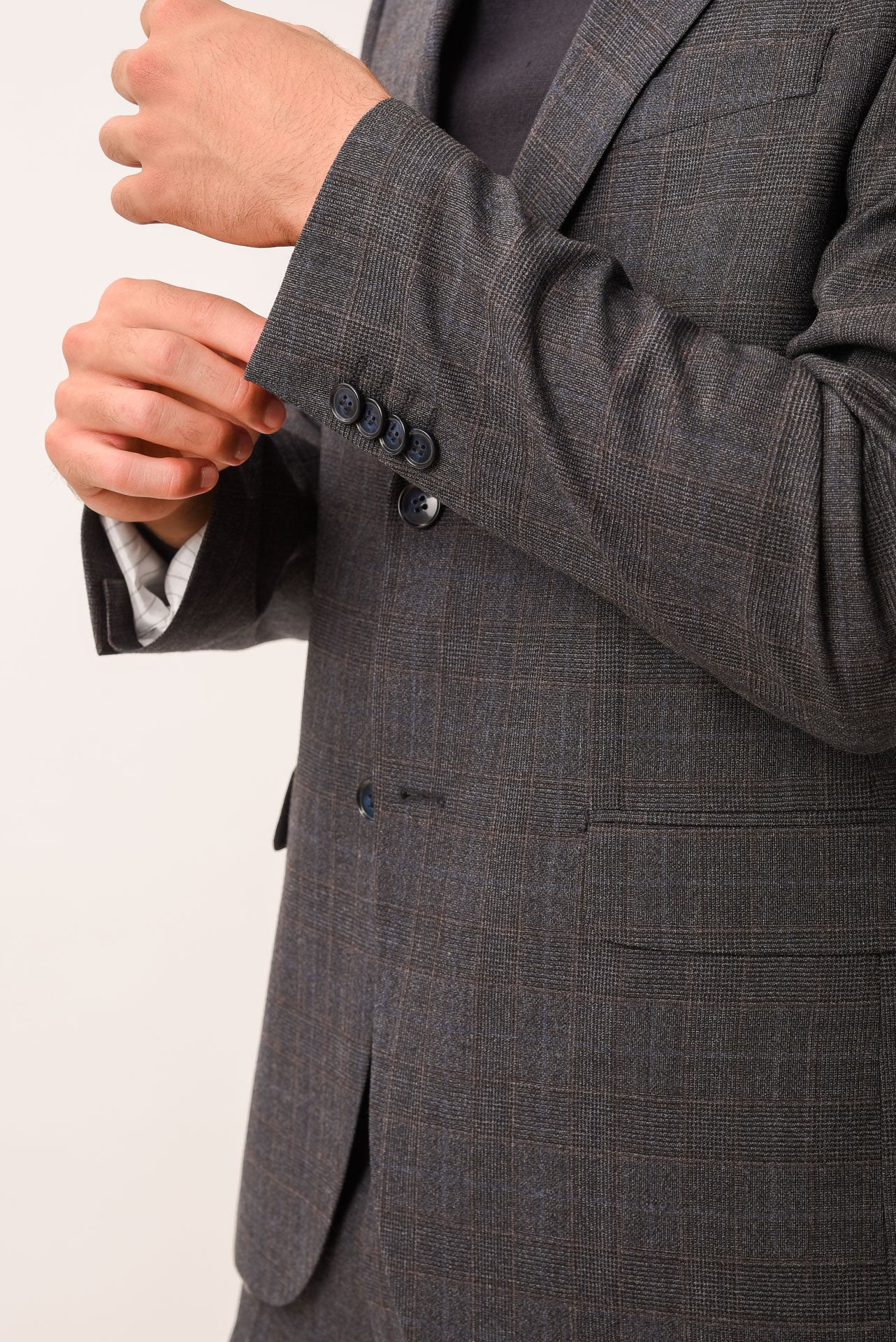 ΑΝΔΡΙΚΟ ΚΟΣΤΟΥΜΙ PORTOBELLO'S ΣΕ ΓΚΡΙ ΜΠΛΕ ΧΡΩΜΑ ΥΦΑΣΜΑ GUABELLO