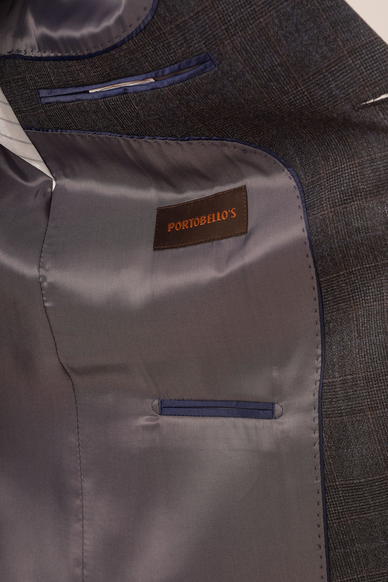 ΑΝΔΡΙΚΟ ΚΟΣΤΟΥΜΙ PORTOBELLO'S ΣΕ ΓΚΡΙ ΜΠΛΕ ΧΡΩΜΑ ΥΦΑΣΜΑ GUABELLO