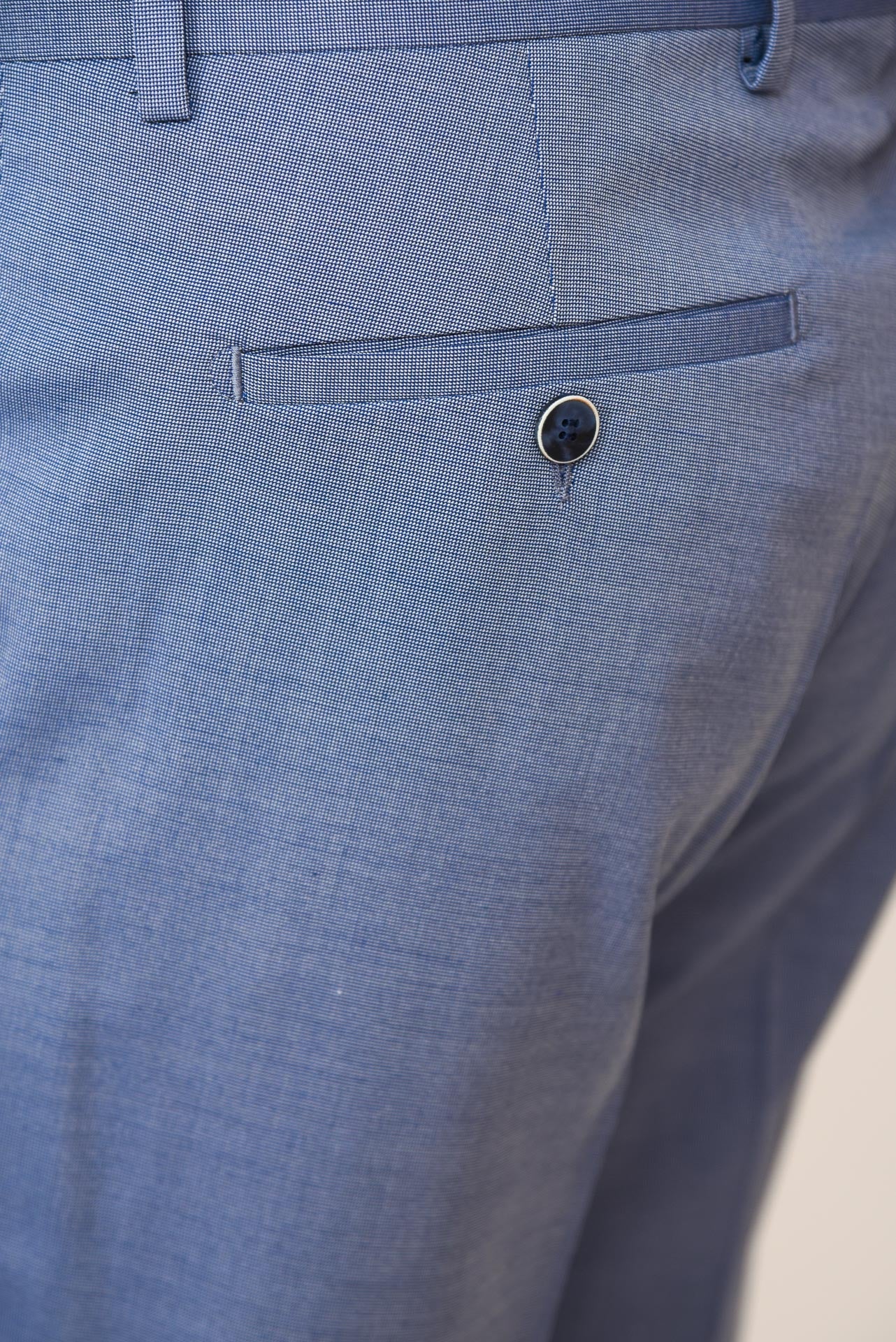 ΑΝΔΡΙΚΟ THREE-PIECE TUXEDO PORTOBELLO'S ΣΙΕΛ ΜΕ PEAK ΣΑΤΕΝ ΠΕΤΑ