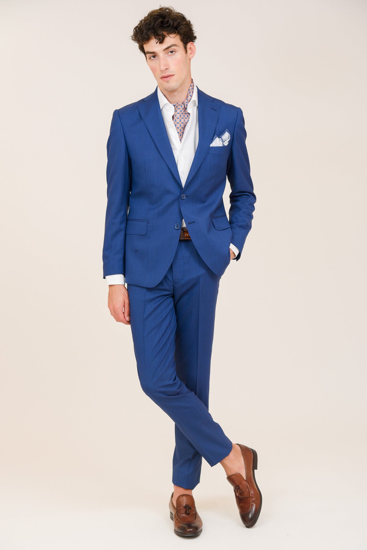 ΑΝΔΡΙΚΟ ΜΟΝΟΠΕΤΟ ΔΙΚΟΥΜΠΟ ΚΟΣΤΟΥΜΙ ΣΕ ΜΠΛΕ ΡΟΥΑ ΑΠΟΧΡΩΣΗ ZIGNONE