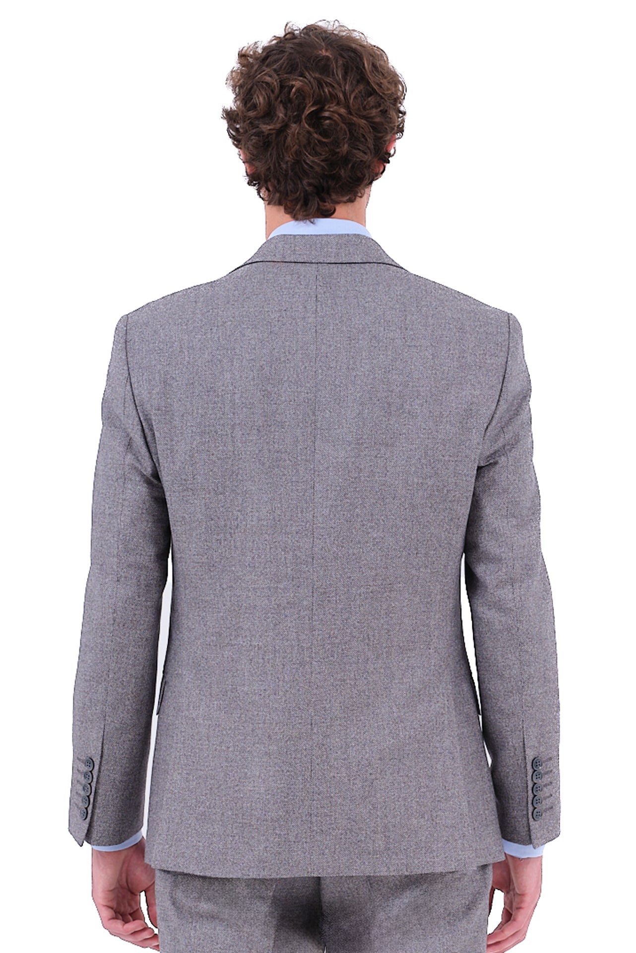 ΑΝΔΡΙΚΟ ΓΚΡΙ ΜΟΝΟΧΡΩΜΟ ΚΟΣΤΟΥΜΙ PORTOBELLO'S ΣΕ GUABELLO ΥΦΑΣΜΑ SLIM FIT