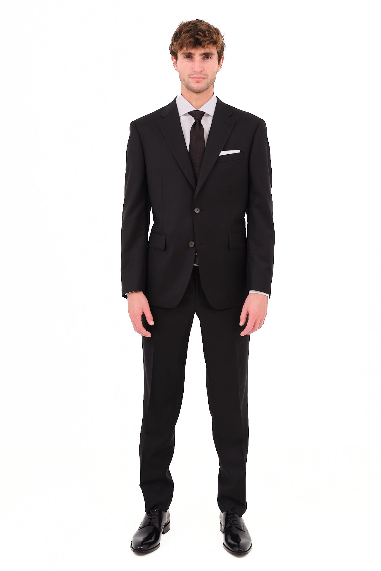 ΑΝΔΡΙΚΟ ΚΟΣΤΟΥΜΙ PORTOBELLO'S ΜΟΝΟΠΕΤΟ ΔΙΚΟΥΜΠΟ ΣΕ ΜΑΥΡΟ ΧΡΩΜΑ ΚΑΝΟΝΙΚΗ ΓΡΑΜΜΗ