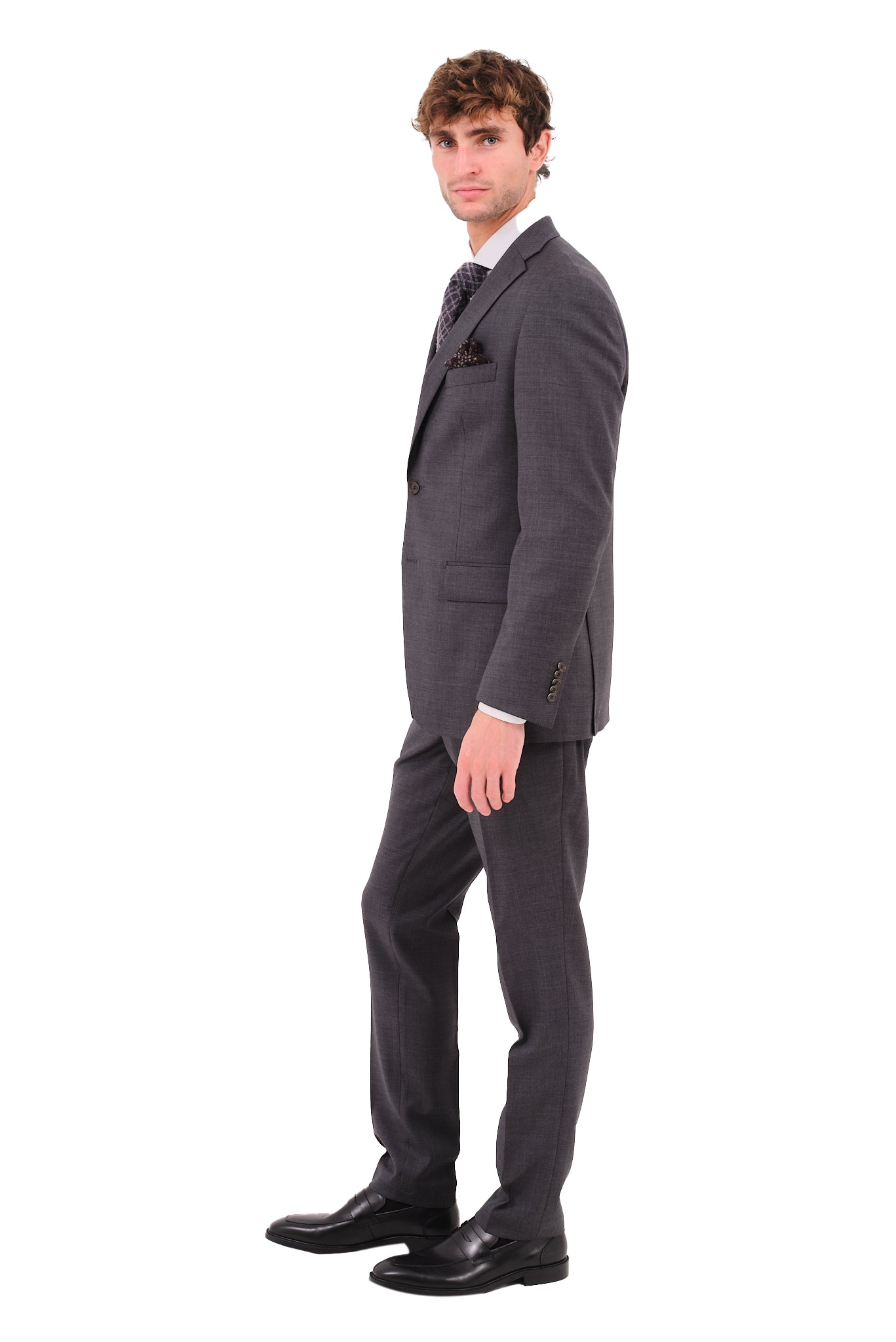 ΑΝΔΡΙΚΟ ΣΚΟΥΡΟ ΓΚΡΙ ΚΟΣΤΟΥΜΙ PORTOBELLO'S SLIM FIT