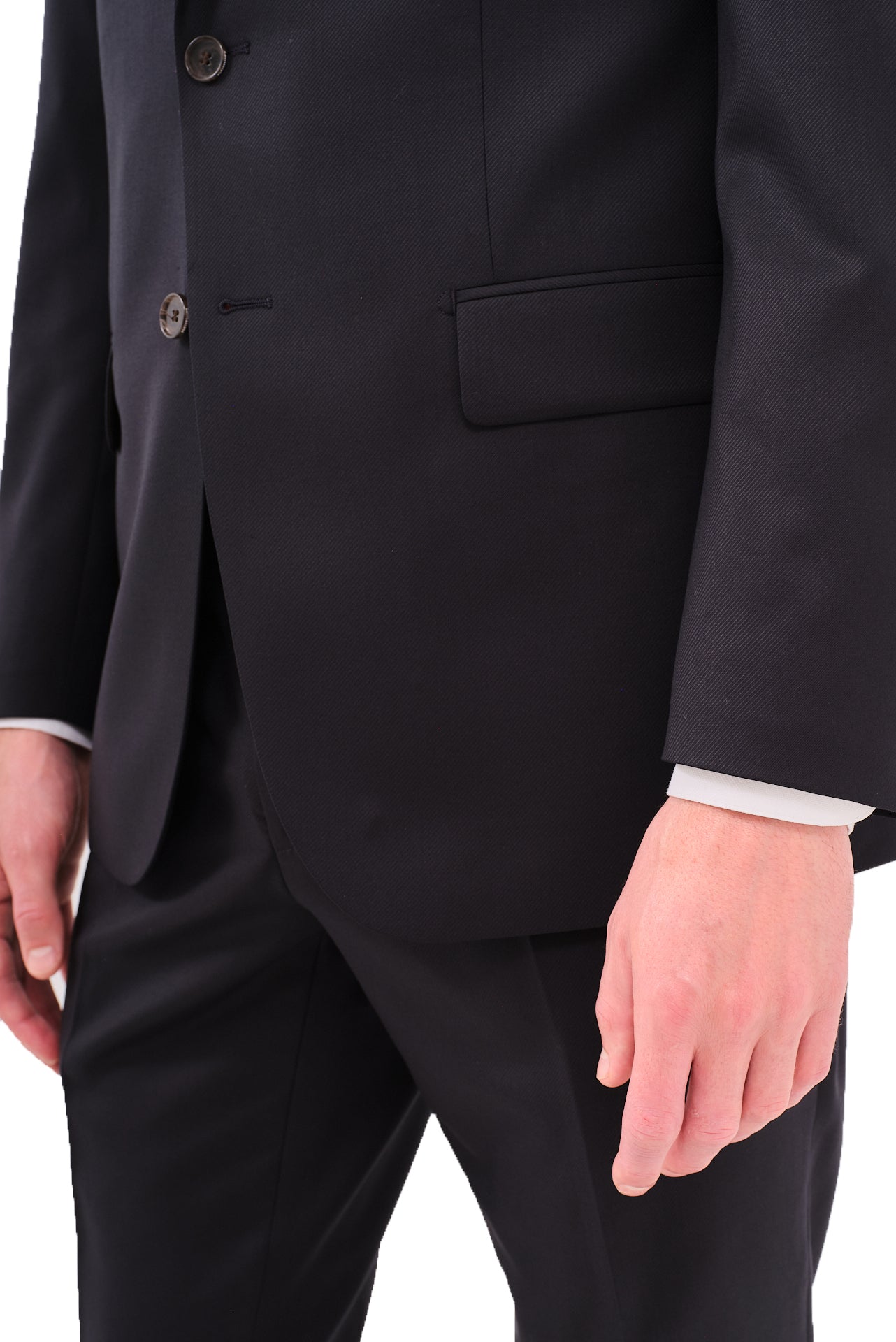 ΑΝΔΡΙΚΟ ΜΑΥΡΟ ΚΟΣΤΟΥΜΙ PORTOBELLO'S ΚΛΑΣΙΚΟ ΣΕ ΣΤΕΝΗ ΓΡΑΜΜΗ