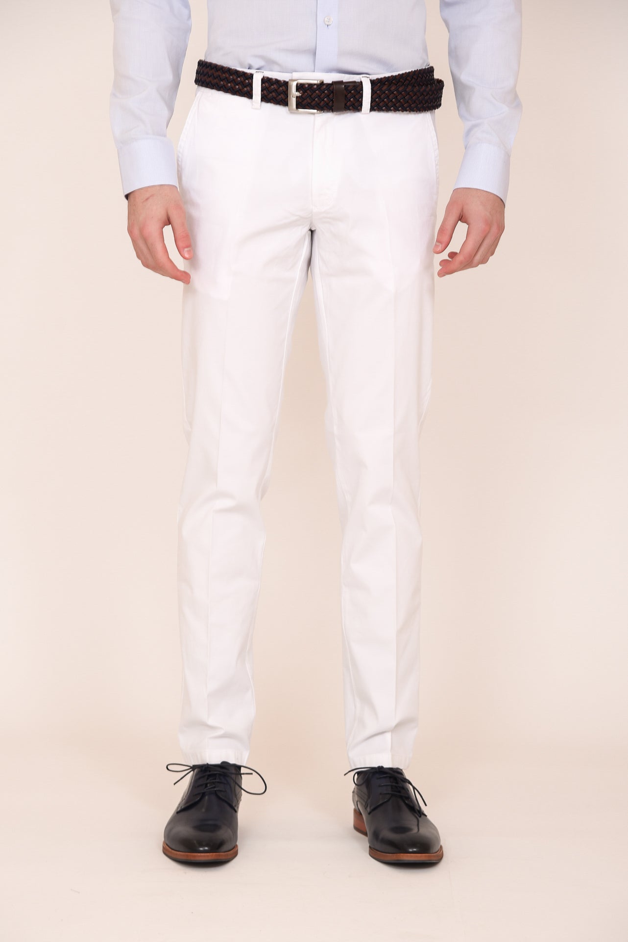 ΑΝΔΡΙΚΟ ΠΑΝΤΕΛΟΝΙ CHINOS PORTOBELLO'S ΛΕΥΚΟ ΧΡΩΜΑ ΣΤΕΝΗ ΓΡΑΜΜΗ