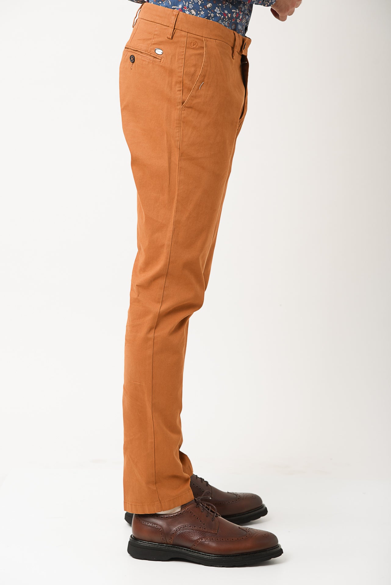 ΑΝΔΡΙΚΟ ΠΑΝΤΕΛΟΝΙ CHINOS PORTOBELLO'S ΣΕ ΜΟΥΣΤΑΡΔΙ ΧΡΩΜΑ SLIM FIT