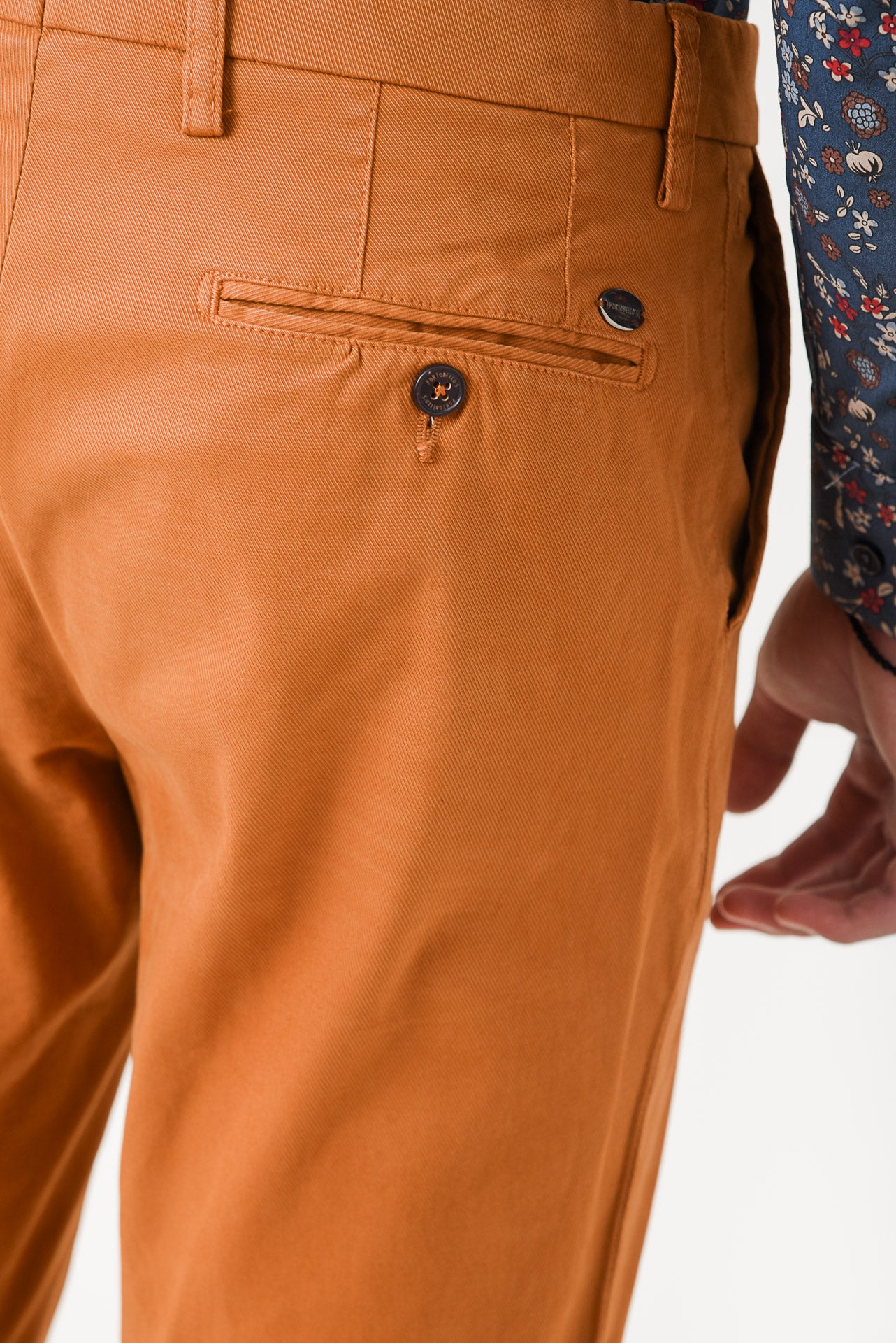 ΑΝΔΡΙΚΟ ΠΑΝΤΕΛΟΝΙ CHINOS PORTOBELLO'S ΣΕ ΜΟΥΣΤΑΡΔΙ ΧΡΩΜΑ SLIM FIT