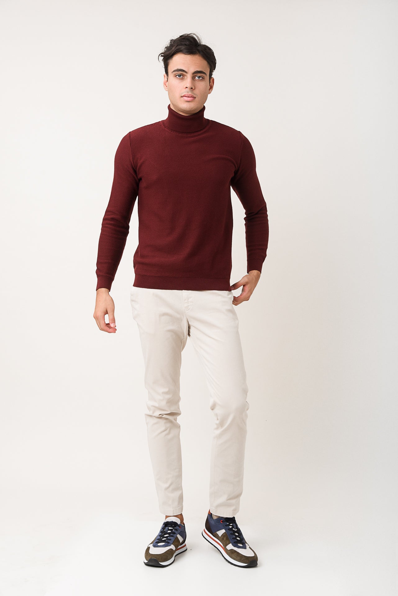 ΑΝΔΡΙΚΟ ΠΑΝΤΕΛΟΝΙ CHINOS PORTOBELLO'S ΣΕ ΕΚΡΟΥ ΧΡΩΜΑ SLIM FIT