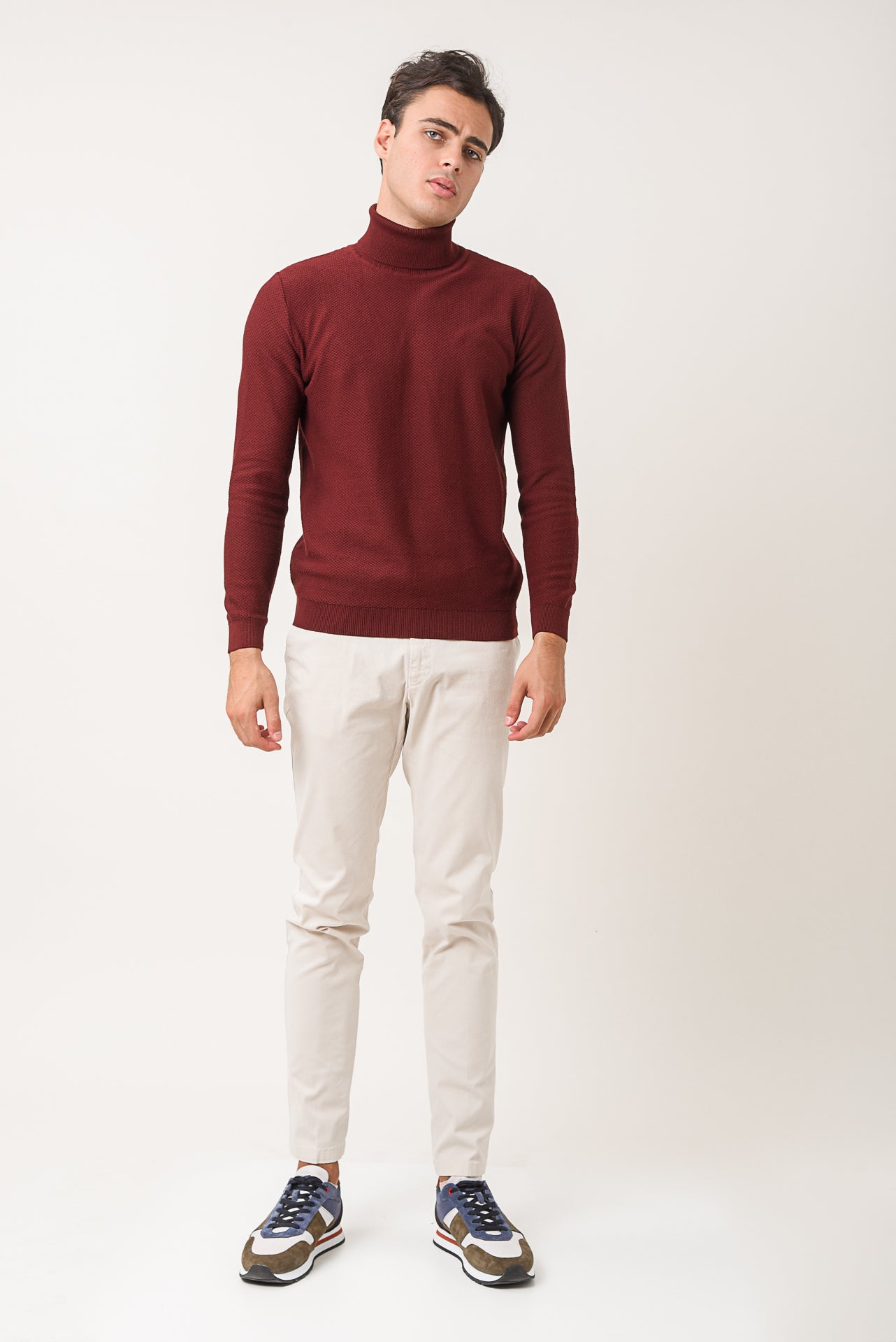 ΑΝΔΡΙΚΟ ΠΑΝΤΕΛΟΝΙ CHINOS PORTOBELLO'S ΣΕ ΕΚΡΟΥ ΧΡΩΜΑ SLIM FIT