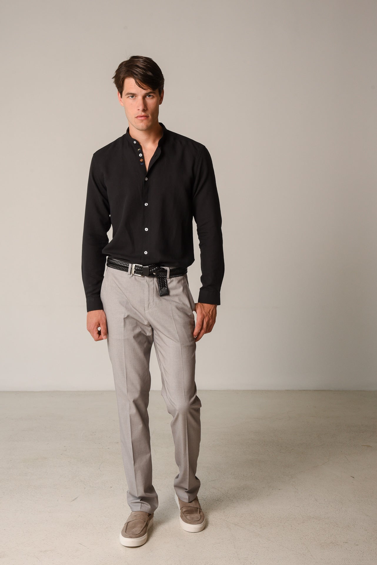 ΑΝΔΡΙΚΟ ΠΑΝΤΕΛΟΝΙ CHINOS PORTOBELLO'S ΓΚΡΙ ΜΕΣΑΙΟ ΧΡΩΜΑ REGULAR FIT