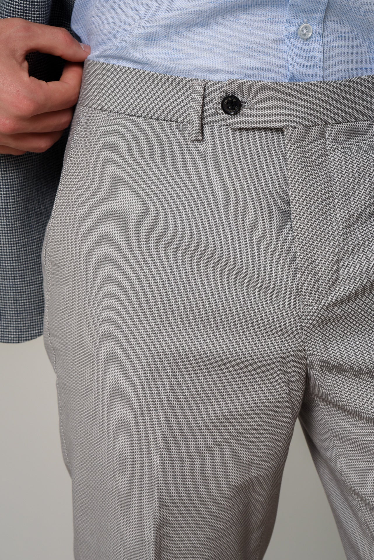 ΑΝΔΡΙΚΟ ΠΑΝΤΕΛΟΝΙ CHINOS PORTOBELLO'S ΓΚΡΙ ΜΕΣΑΙΟ ΧΡΩΜΑ REGULAR FIT