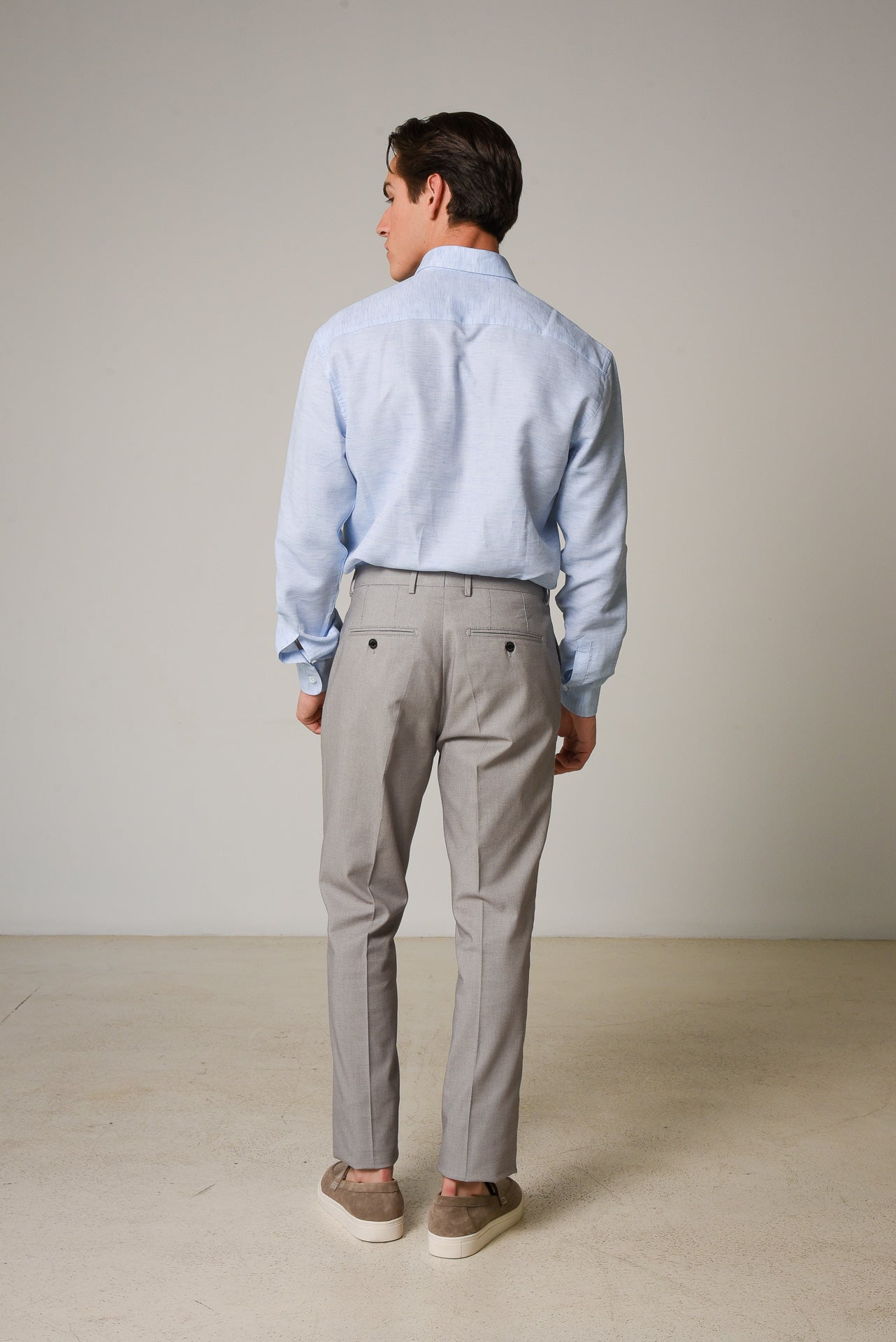 ΑΝΔΡΙΚΟ ΠΑΝΤΕΛΟΝΙ CHINOS PORTOBELLO'S ΓΚΡΙ ΜΕΣΑΙΟ ΧΡΩΜΑ REGULAR FIT