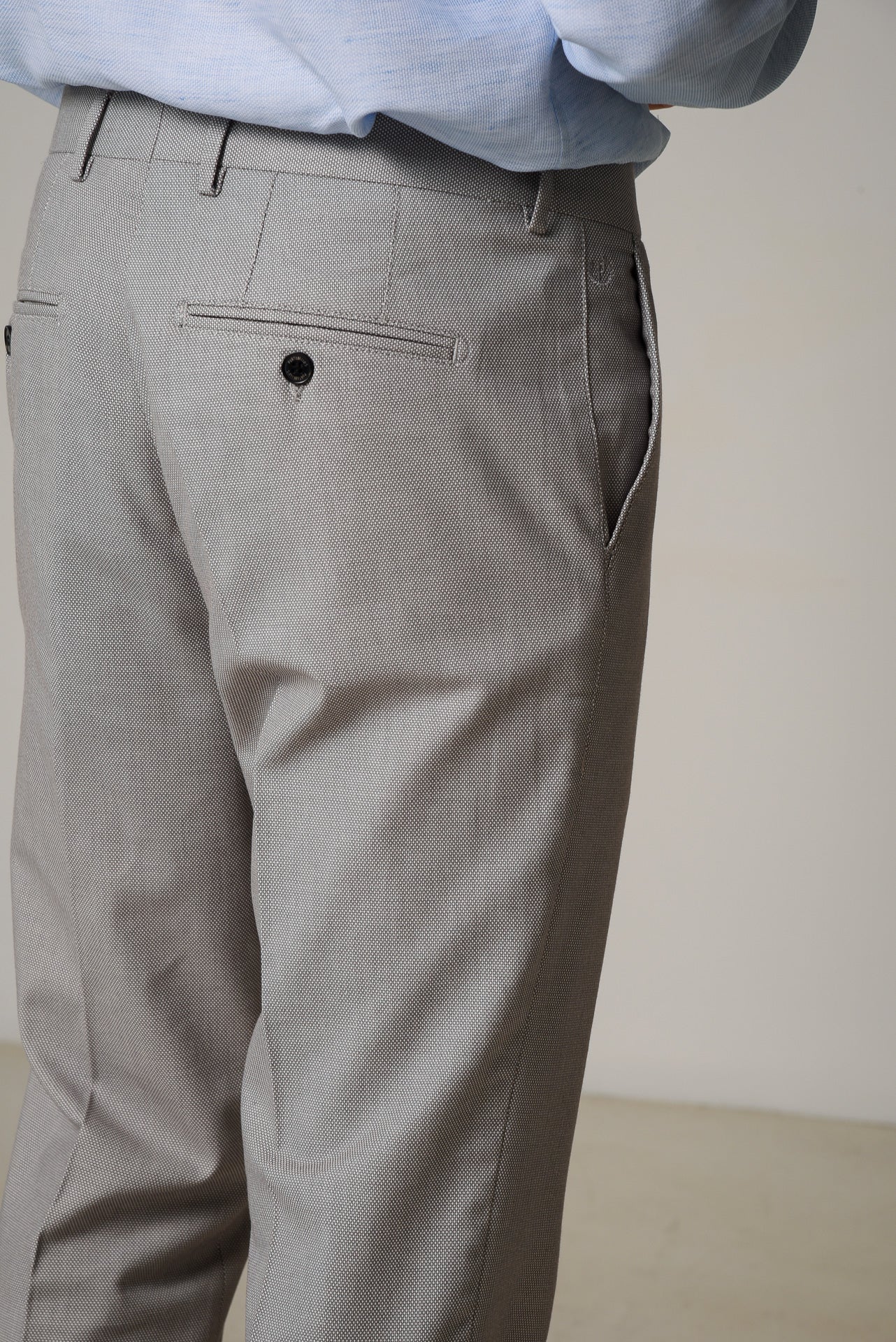 ΑΝΔΡΙΚΟ ΠΑΝΤΕΛΟΝΙ CHINOS PORTOBELLO'S ΓΚΡΙ ΜΕΣΑΙΟ ΧΡΩΜΑ REGULAR FIT